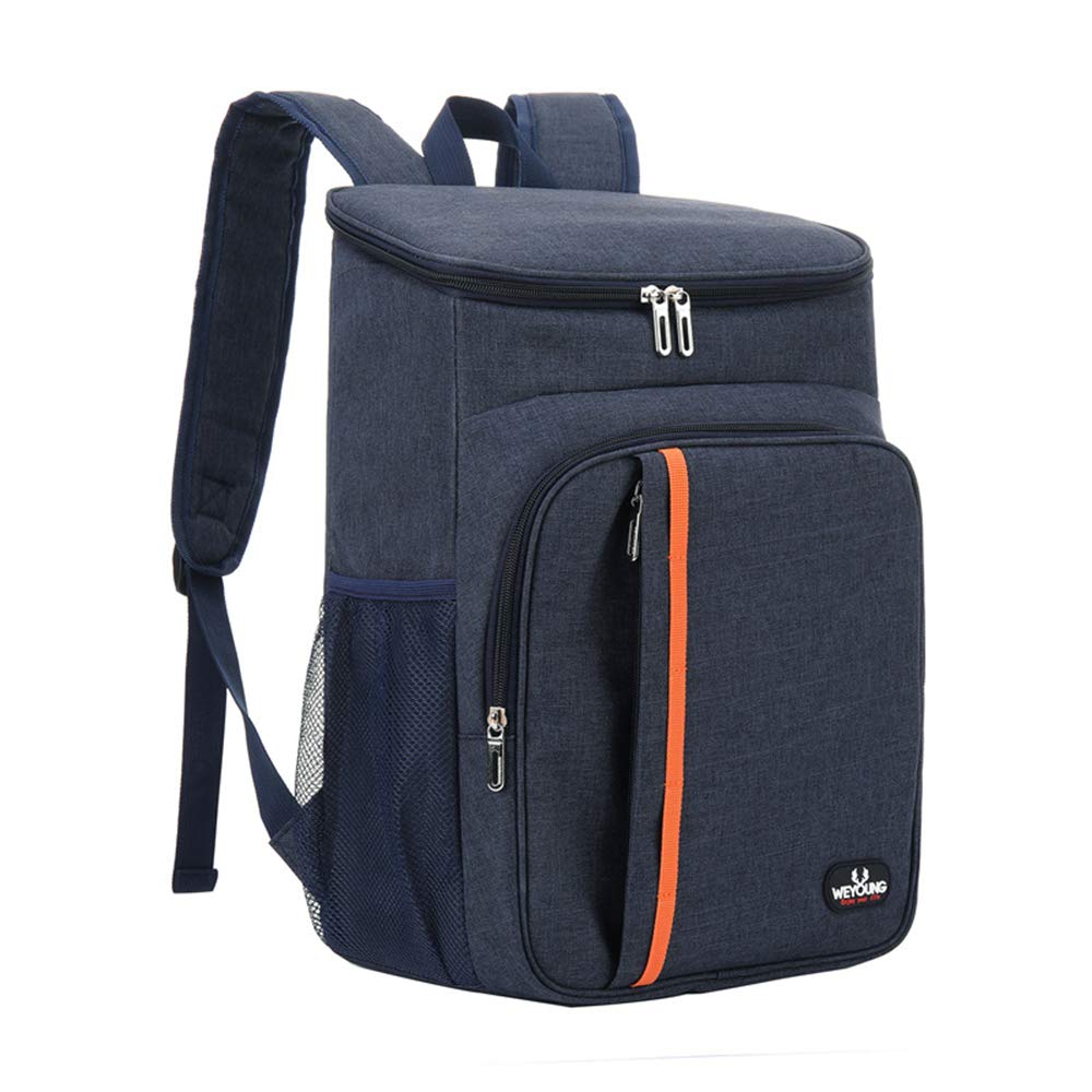 **18L Insulated Cooler Backpack - Leakproof Lightweight Soft Cooler Bag for Men & Women - Perfect for Work, Outdoor Travel, Beach, Picnics, Camping, Hiking & BBQ Parties (Navy Blue)**
