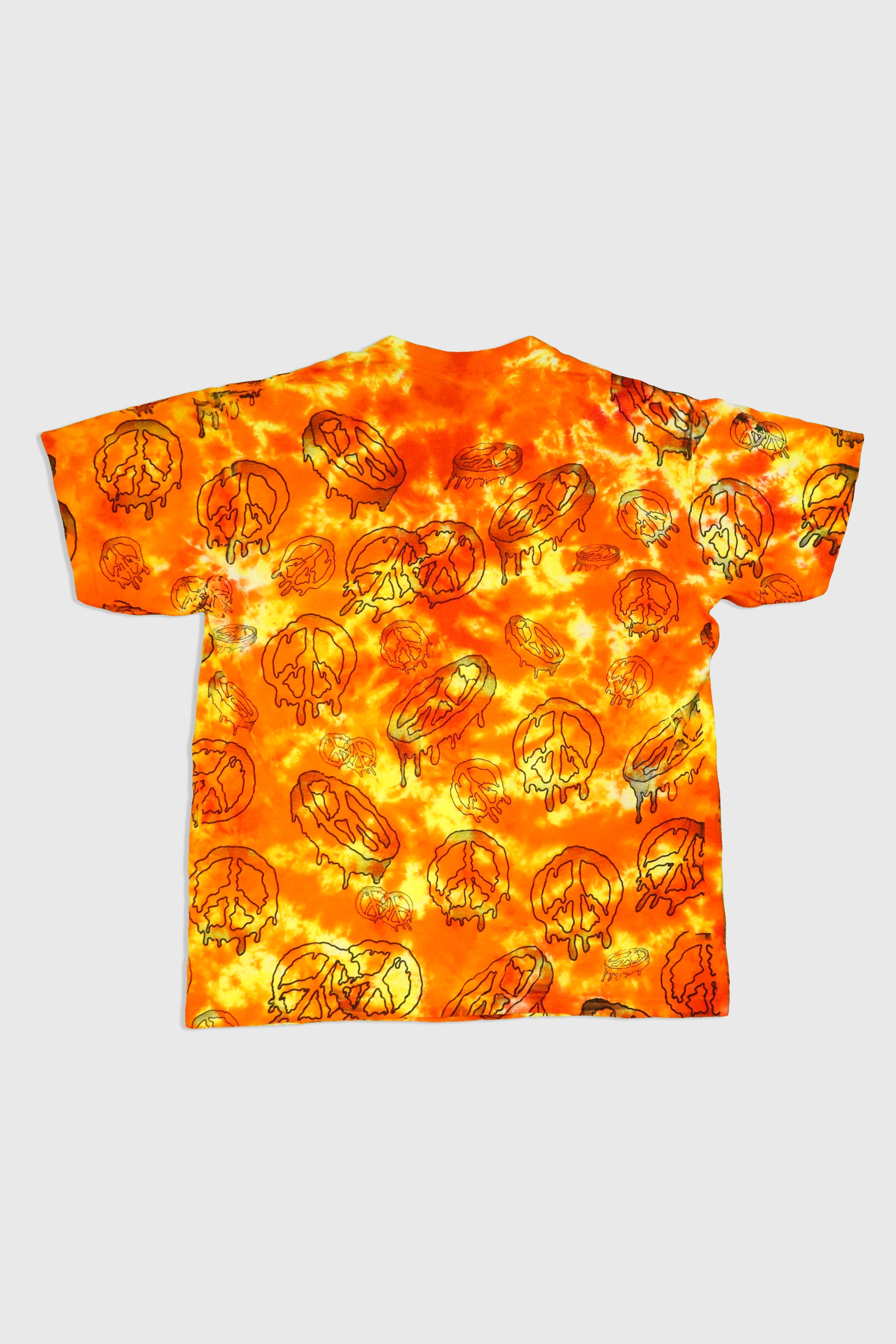 Vintage Tie Dye Peace Sign T-Shirt for Men & Women - Hippie Style Cotton Tee for Music Festivals, Concerts & Casual Wear