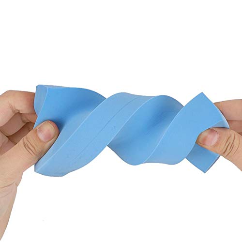 Soft Exfoliating Bath Sponge for Adults & Babies - Skin-Friendly Shower Sponge, Gentle Cleansing & Massage, Small Square Blue - Perfect for Home, Travel & Sensitive Skin Care