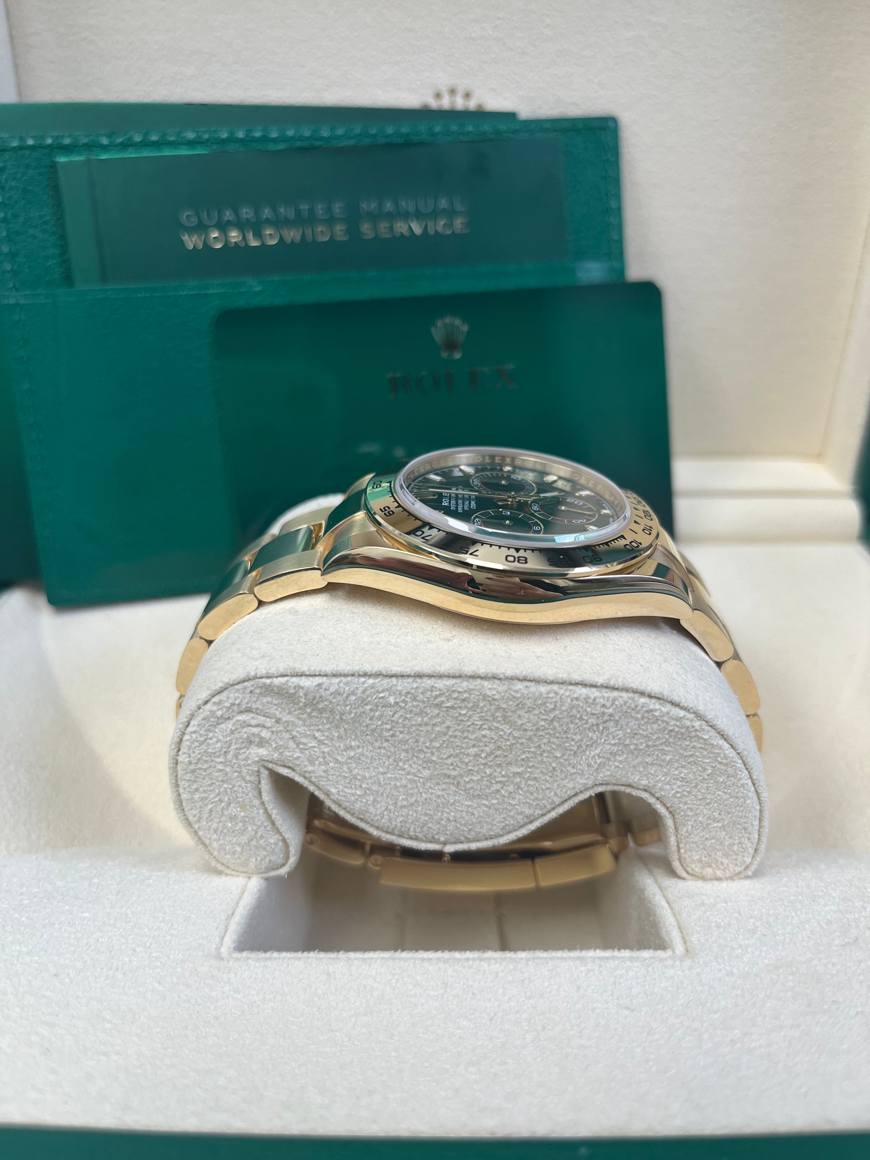 Rolex 'John Mayer' Daytona Cosmograph 116508 - Luxury Yellow Gold Watch with Green Dial | Perfect for Collectors, Special Occasions & High-End Fashion
