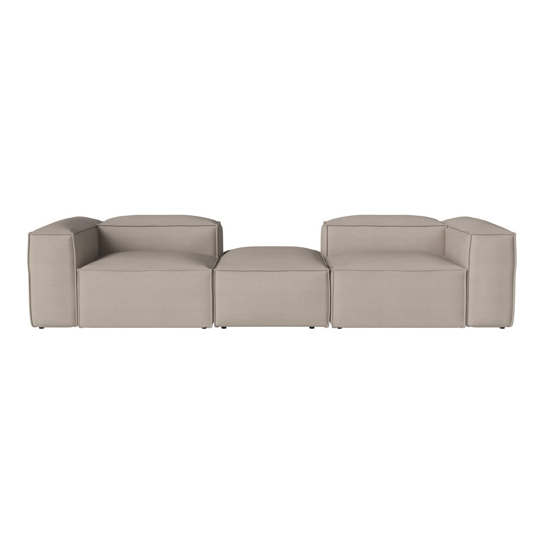 Cosima 2 Small Modular Sectional Sofa with Removable Pouf - Perfect for Small Living Rooms, Apartments & Cozy Spaces