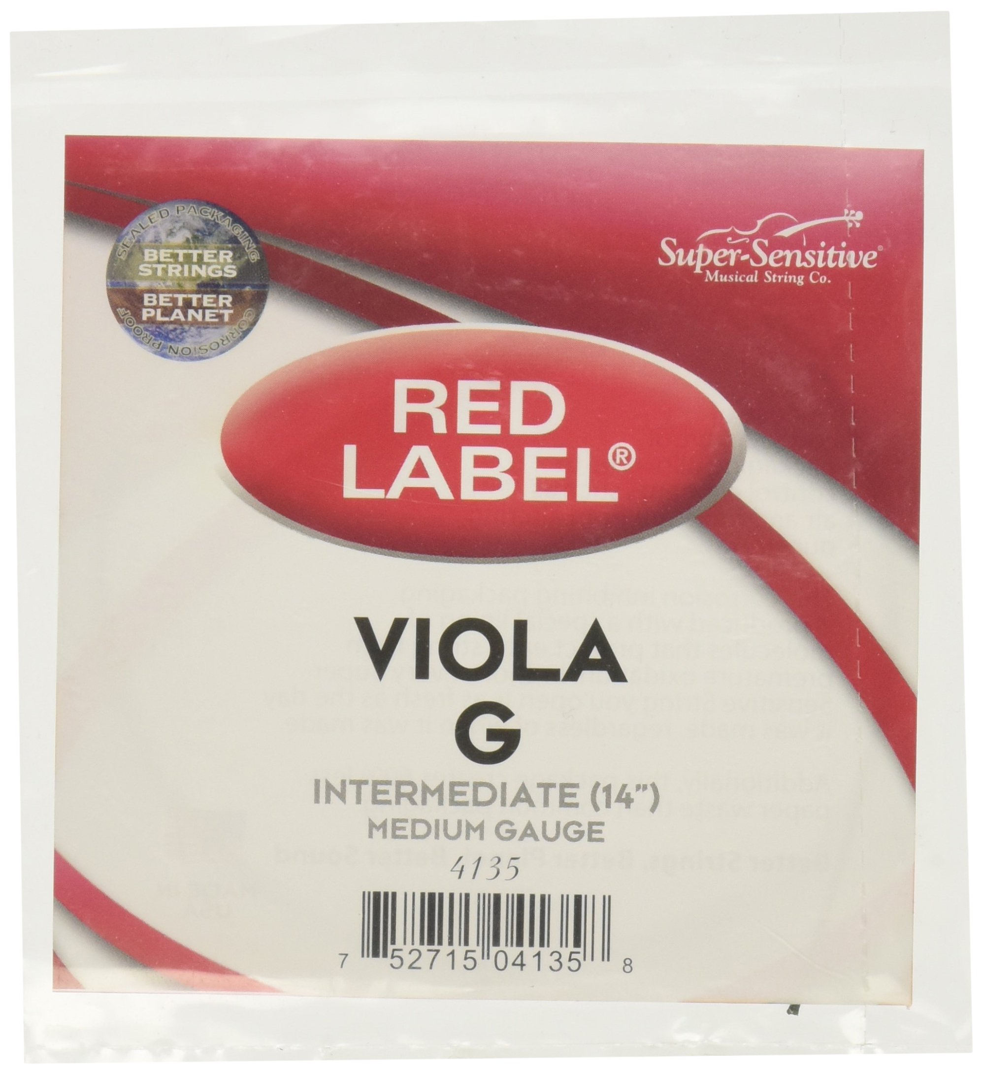Red Label Viola G String 14 Inch - Professional Quality Intermediate Viola String for Classical & Orchestral Performance