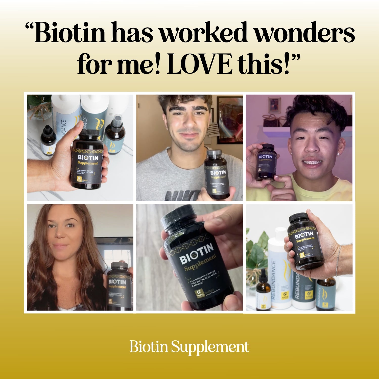 Rebundance™ Men's Health Supplement - Boost Energy, Vitality & Performance - Ideal for Fitness, Workouts & Daily Wellness