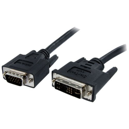 2M DVI to VGA Cable Male to Male - 15 Pin DVI-A to VGA Analog Video Display Monitor Cable - Perfect for Connecting PC, Laptop to Monitor, Projector or HDTV