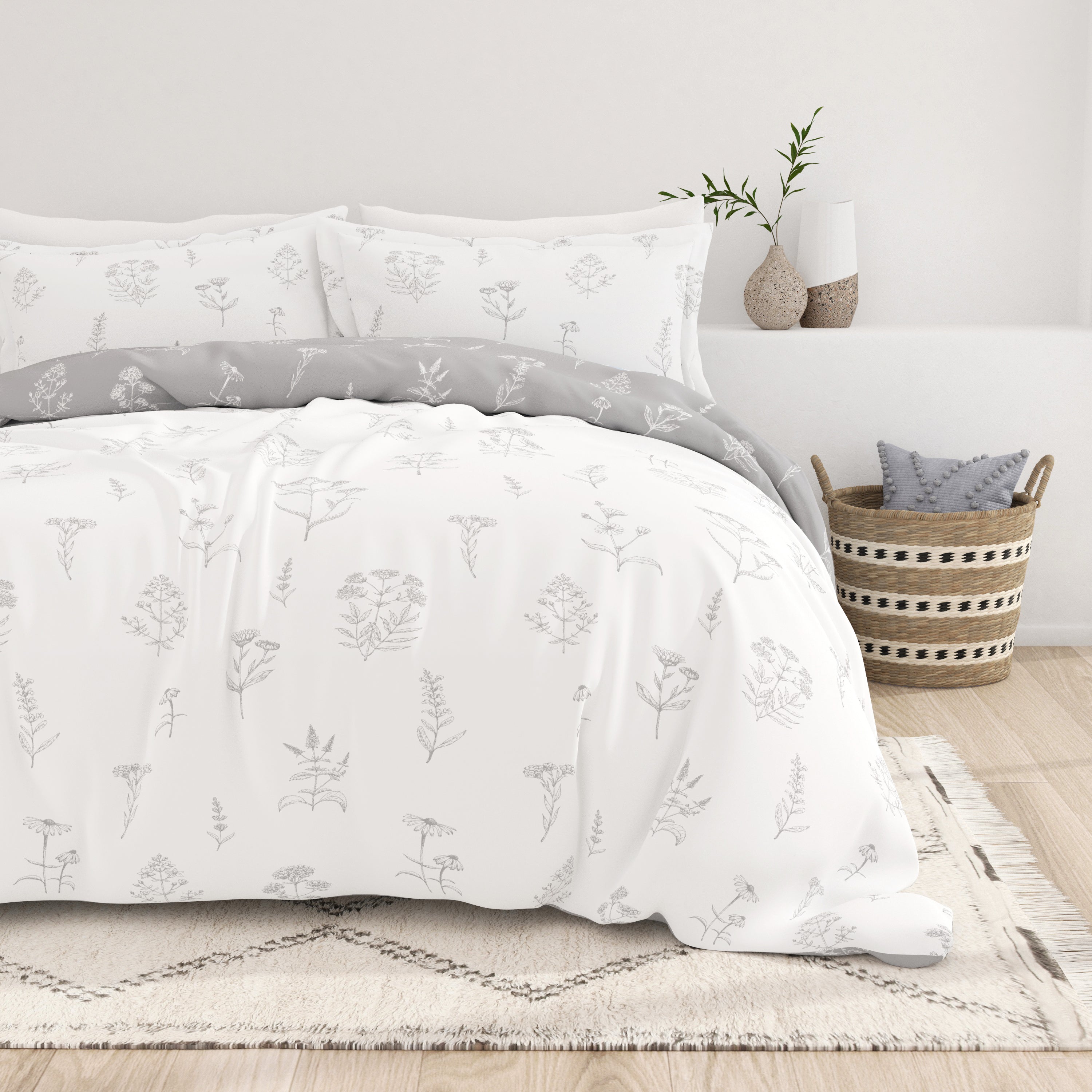 Stylish 3-Piece Duvet Cover Set with Elegant Patterns - Perfect for Bedroom Decor & Cozy Sleep