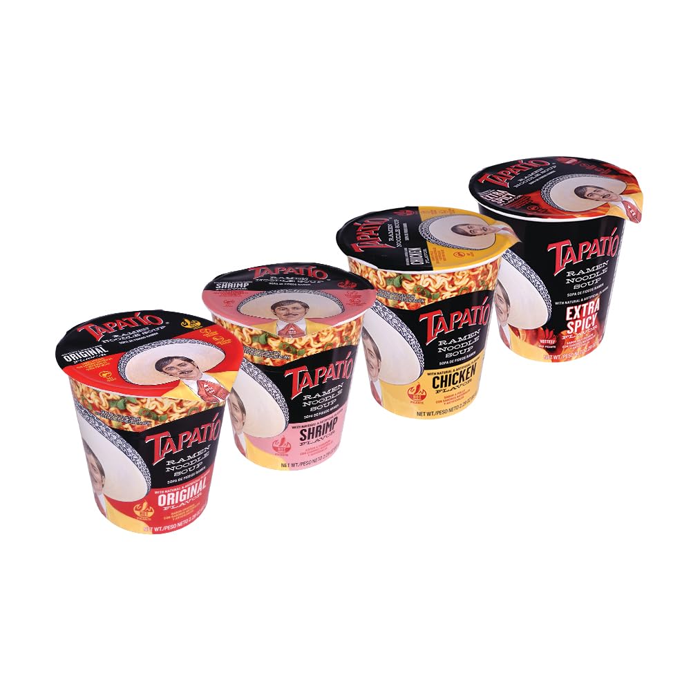 Tapatio Spicy Ramen Noodle Soup Cup - Original Flavor - 2.29 Oz (Pack of 12) | Instant Mexican Style Ramen for Quick Meals, Office Lunch & College Dorm Snacks