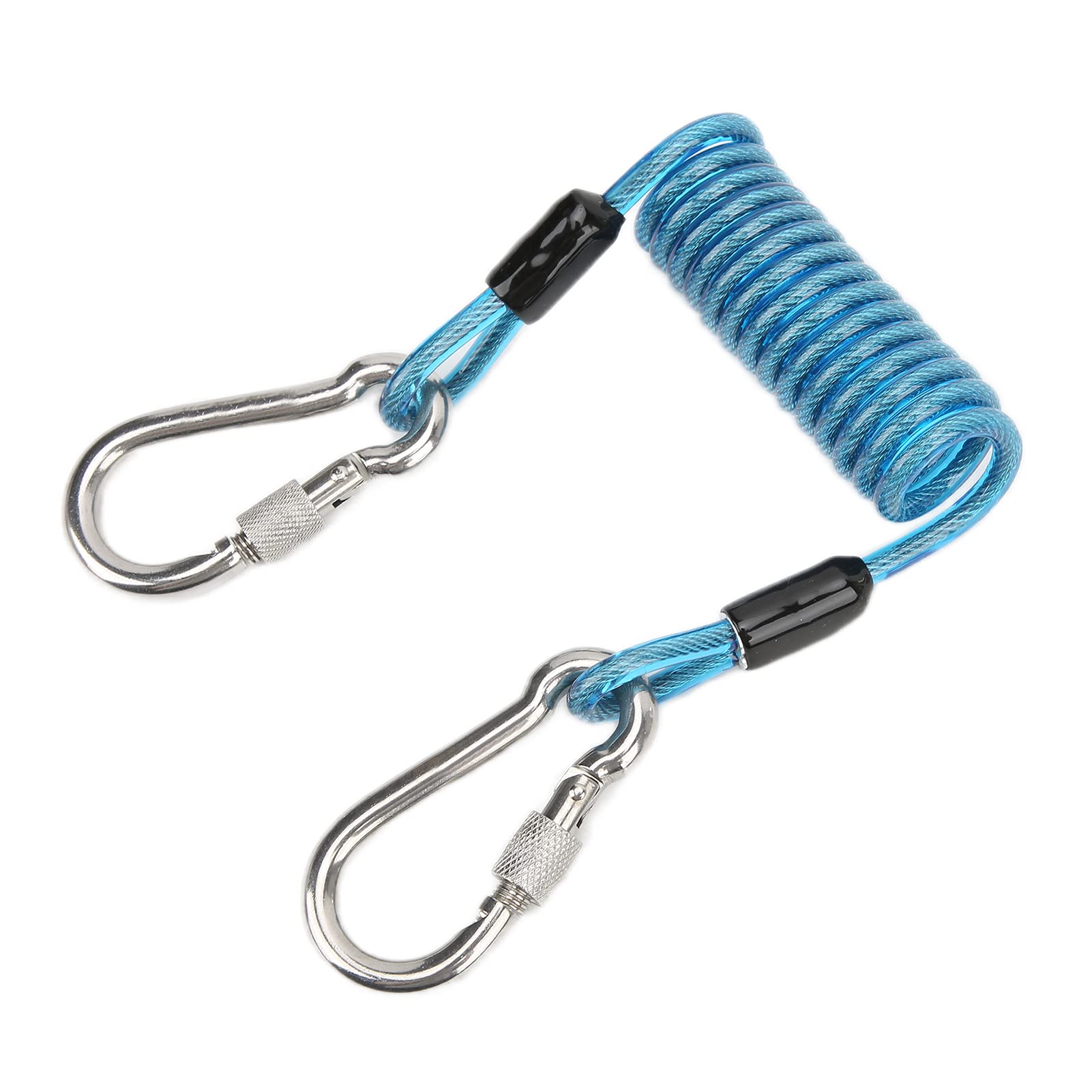 **Jiawu Quick Release Diving Spring Rope - Anti-Lost Underwater Safety Tether for Scuba Diving, Snorkeling & Water Sports (Blue)**    *Perfect for securing gear, cameras, or dive tools during underwater adventures!*