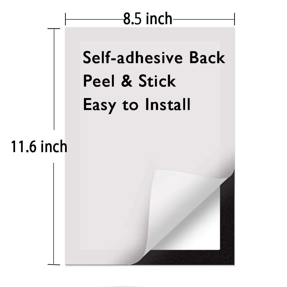 Adhesive Back Plastic Document Sign Holder Pockets - 8.5 x 11.6 Inch Silver Display Frames (2 Pack) for Posters, Notices & Pictures - Perfect for Windows, Doors, Walls & Cabinets - Office, Retail & Home Organization