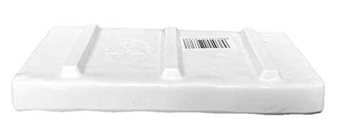 Melamine Soy Sauce Dishes - 3-Compartment Divided Plastic Dipping Plates, White (12-Pack) - Perfect for Sushi, Dumplings & Asian Cuisine