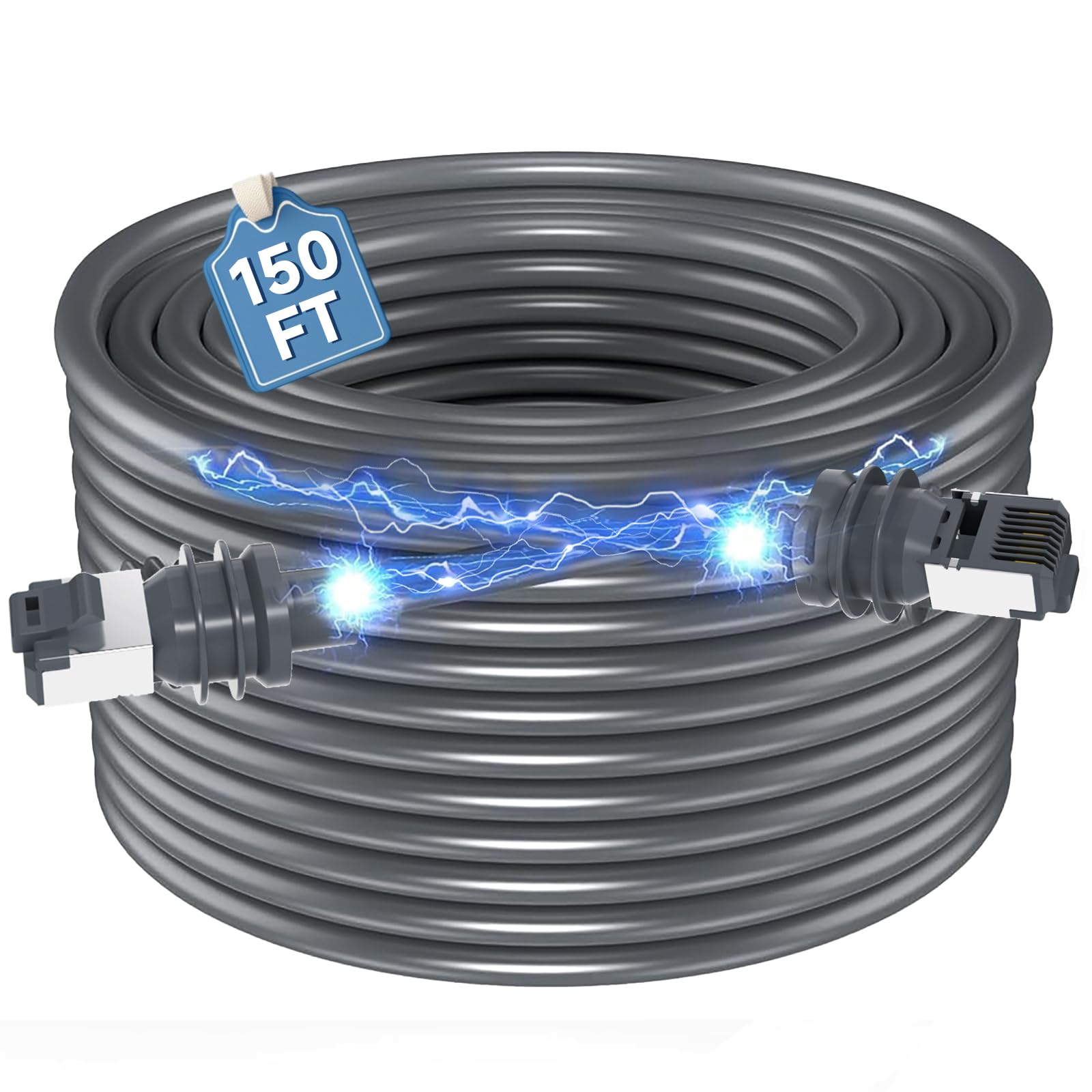 Starlink Gen 3 Replacement Cable 150ft - Waterproof Ethernet Cable for Starlink Rectangular Satellite (Gen3/V3) - Perfect for Outdoor Internet Setup, RV Travel & Remote Locations