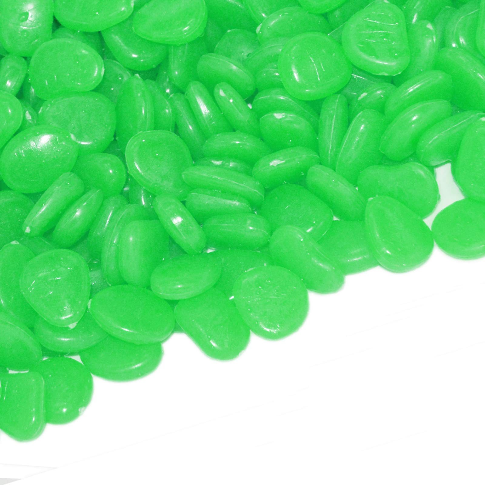 VNAKER 200-Pack Glow in The Dark Pebbles - Luminous Garden Stones for Outdoor & Indoor Decor, Landscaping, Fish Tank, Plant Pots, Yard & Pathway Lighting - Perfect for Nighttime Garden Accents & DIY Projects