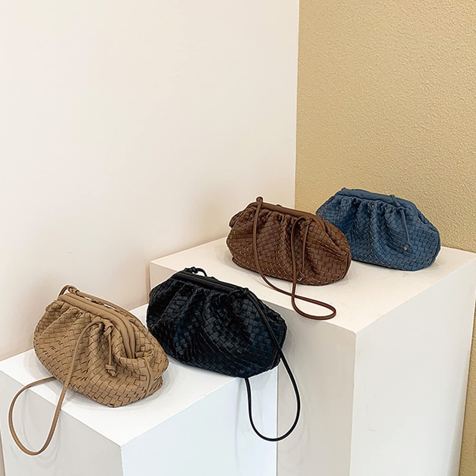 NAARIIAN Woven Crossbody Bags for Women - Stylish Evening Clutch & Hobo Shoulder Bag - Designer Handbag for Ladies - Perfect for Parties, Date Nights & Travel Accessories
