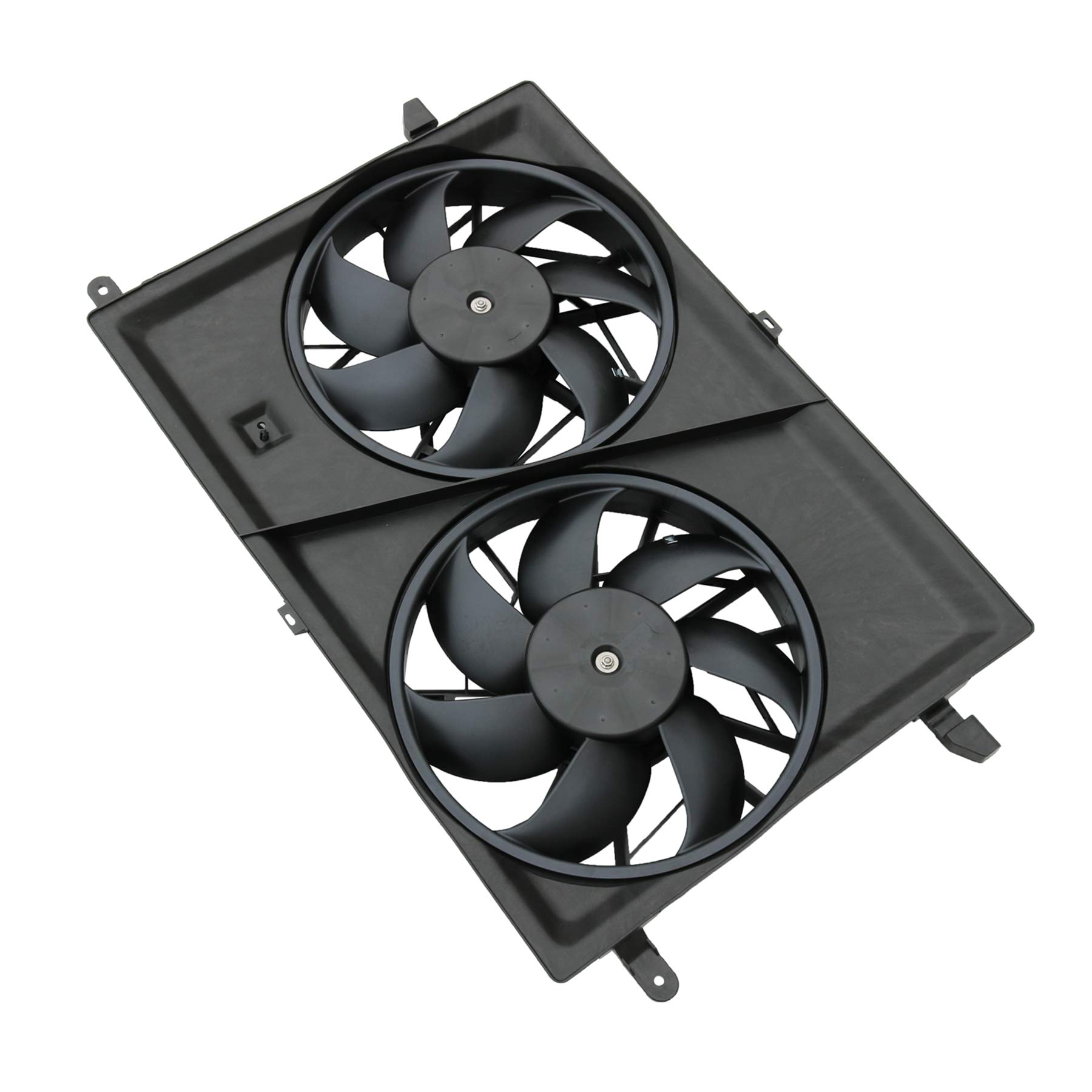 JDMSPEED New Dual Radiator Cooling Fan Assembly 25927026 Replacement for Buick Enclave, Chevy Traverse, GMC Acadia, Saturn Outlook - High Performance Cooling for SUVs & Trucks
