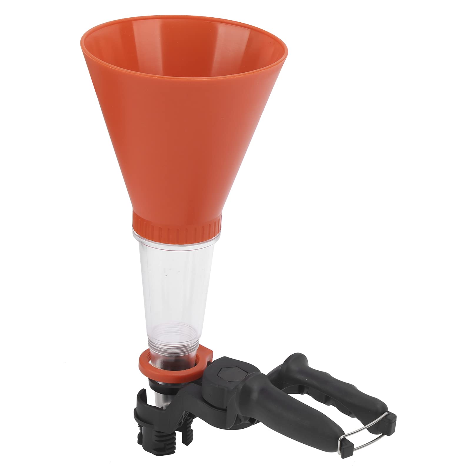 Akozon Oil Funnel Kit - ABS Fuel Funnel with Adjustable Clamp & Multi-Size Adapters for Car, Motorcycle, Lawn Mower - Durable Leak-Proof Oil Transfer Solution (1-Pack)
