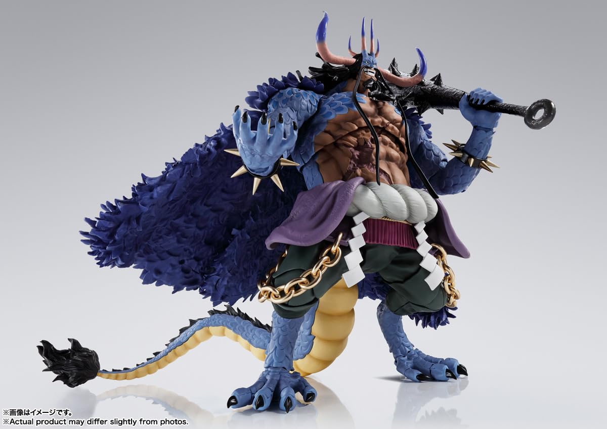 Bandai Spirits One Piece S.H. Figuarts Kaido Beast King Figure (25cm) - Anime Collectible for Display & Action Scenes