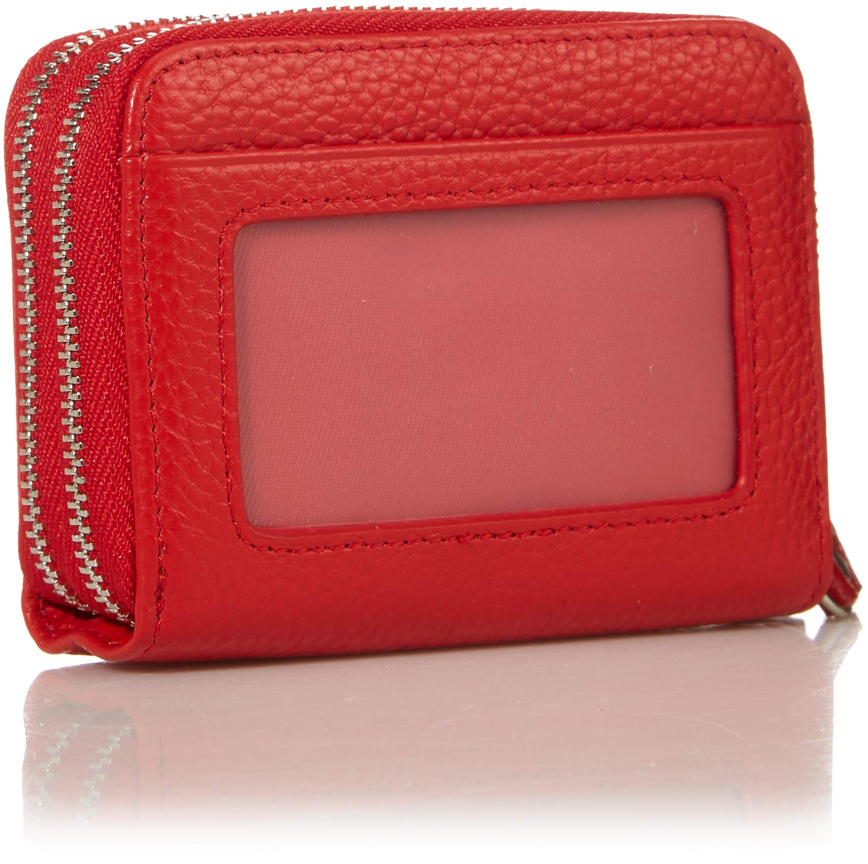 KALMOR Women's Leather RFID Blocking Wallet with Double Zipper & Coin Pocket - Stylish & Secure for Travel, Shopping & Everyday Use