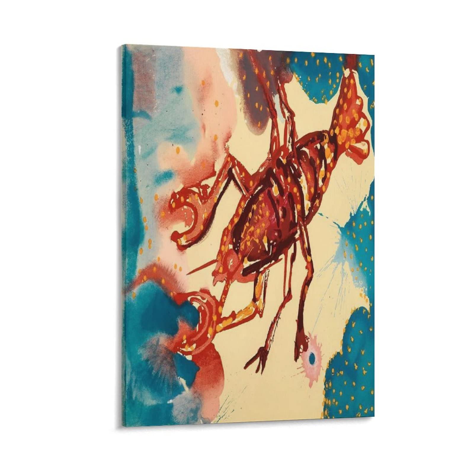Salvador Dali Surrealist Art Print - The Persistence of Memory Painting Reproduction on Premium Canvas (16x24 inches, 40x60cm) - Unique Wall Decor for Living Room, Office & Bedroom Aesthetic