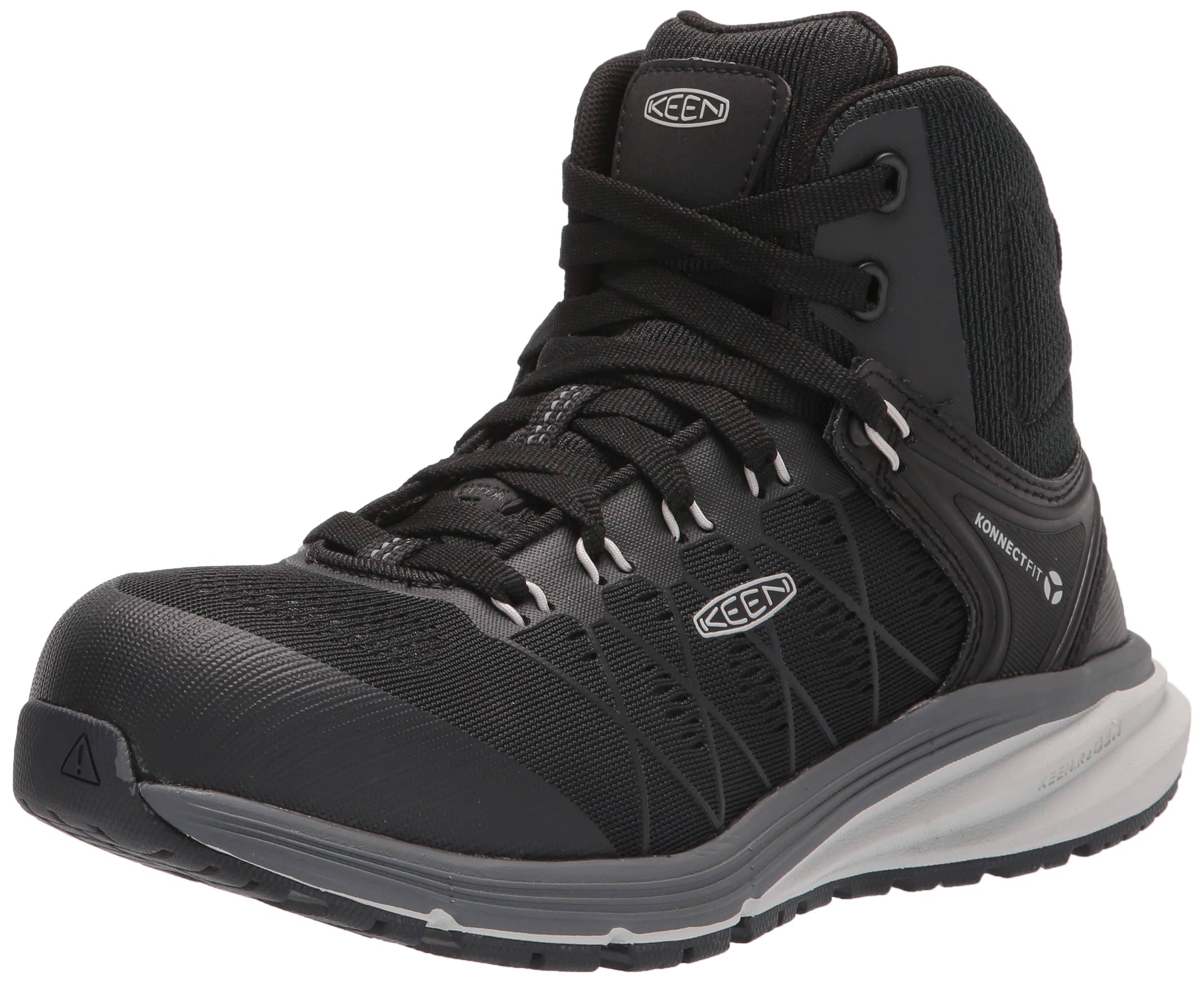 KEEN Utility Women's Vista Energy Mid Height Composite Toe Work Shoes - Lightweight Safety Sneakers for Industrial & Construction Work - Comfortable Non-Slip Work Boots for Warehouse, Factory & Outdoor Jobs