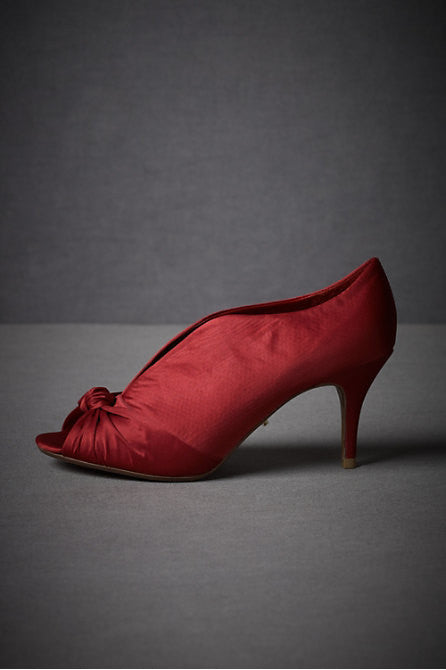 Red Knotted Peep Toe Sandals for Women - Stylish Summer Shoes for Beach, Party & Casual Outings