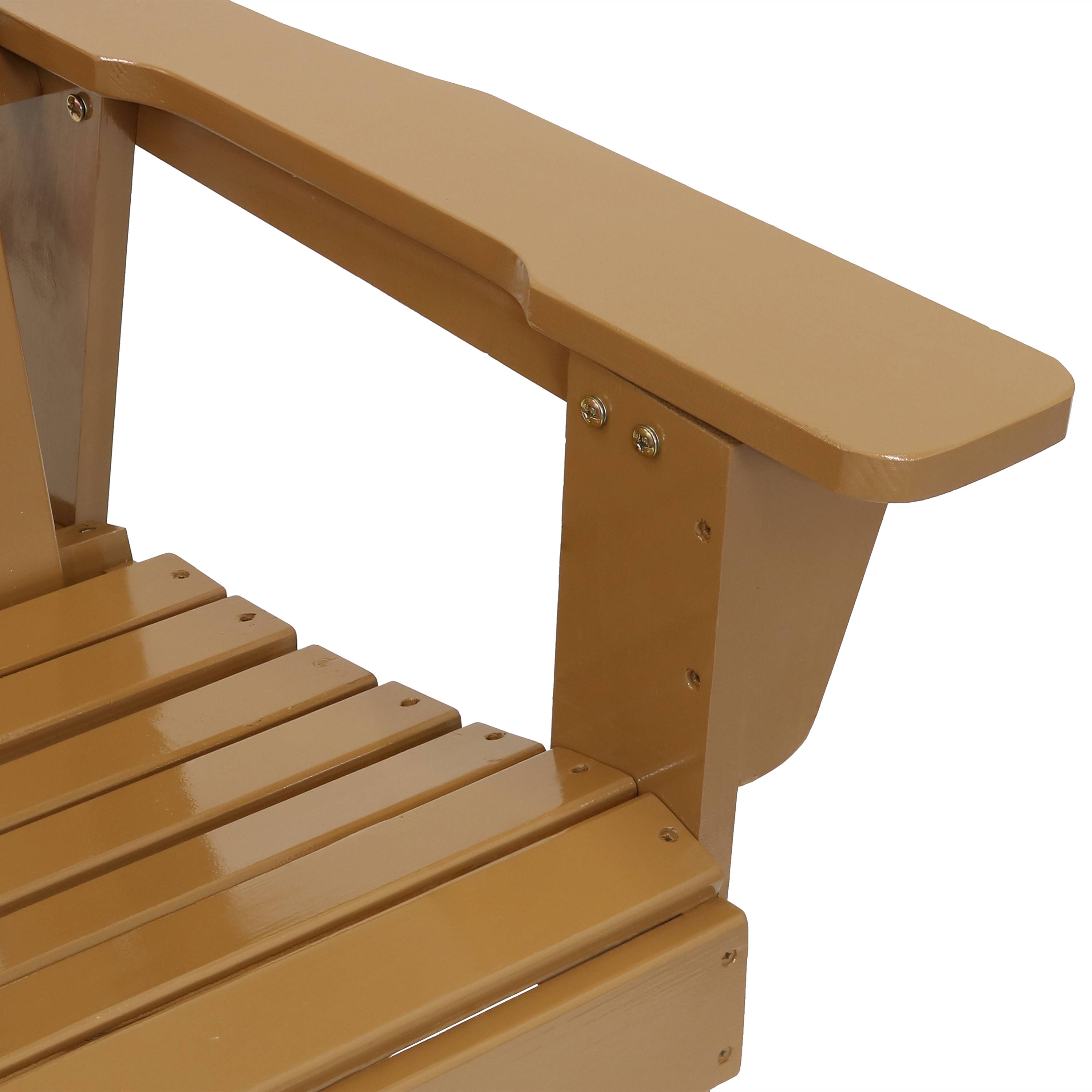 Premium Cedar Wood Adirondack Rocking Chair for Outdoor Patio, Garden & Porch - Comfortable Wooden Rocker with Weather-Resistant Finish - Perfect for Relaxing, Sunbathing & Backyard Decor