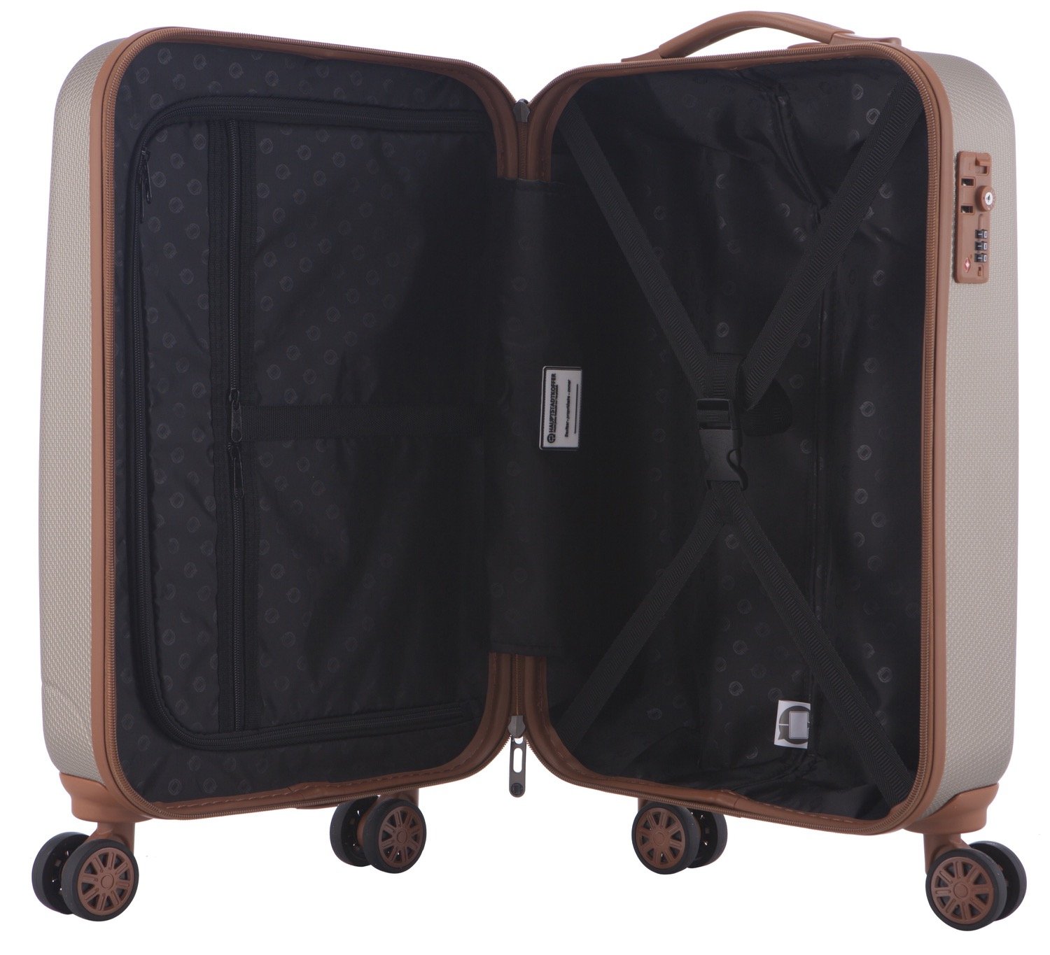 Premium 2-Piece Champagne Luggage Set - Lightweight & Durable Suitcase for Travel, Business Trips & Vacations | Hauptstadtkoffer Collection