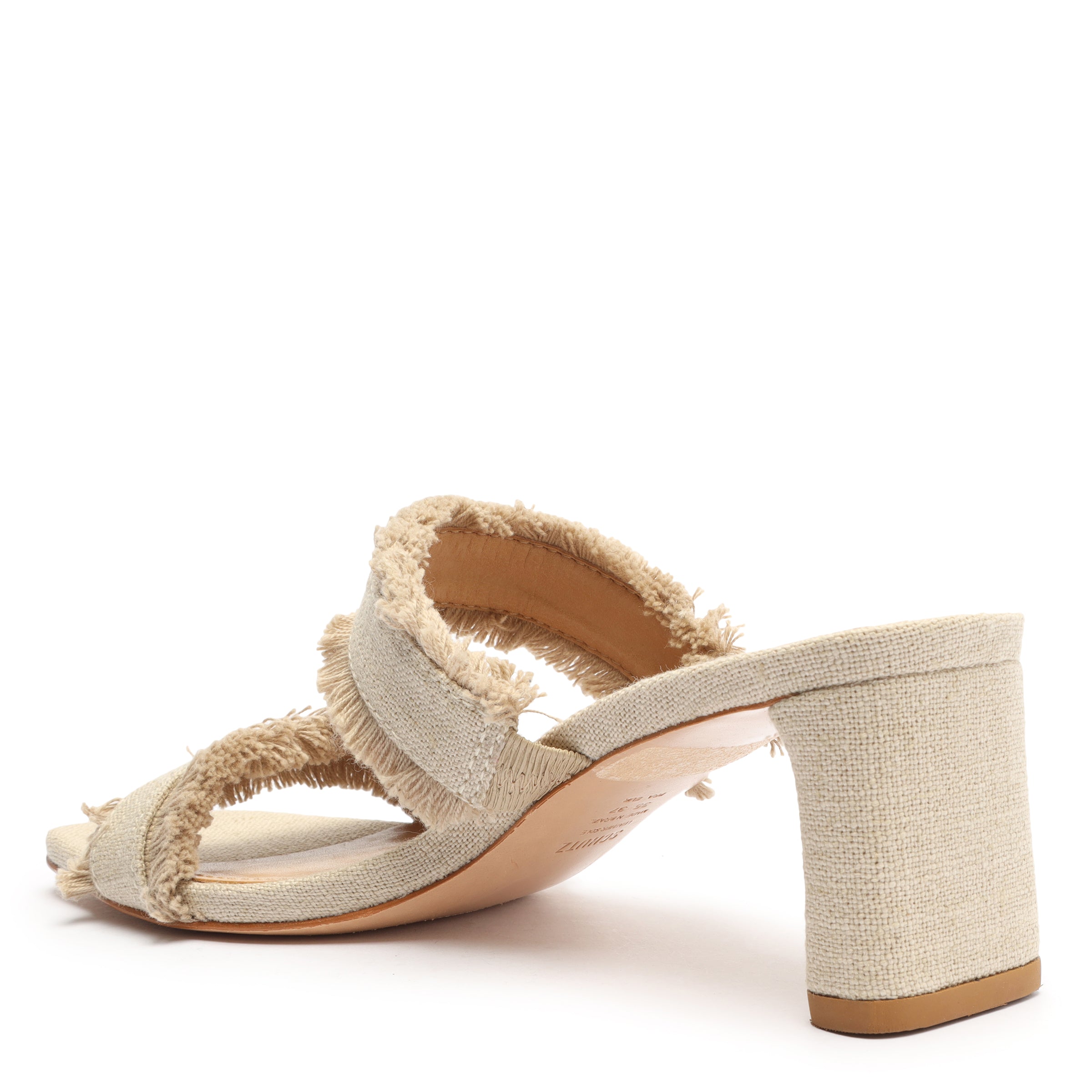 Amely Mid Block Linen Sandals for Women - Comfortable Summer Casual Shoes with Arch Support | Perfect for Beach, Vacation & Everyday Wear