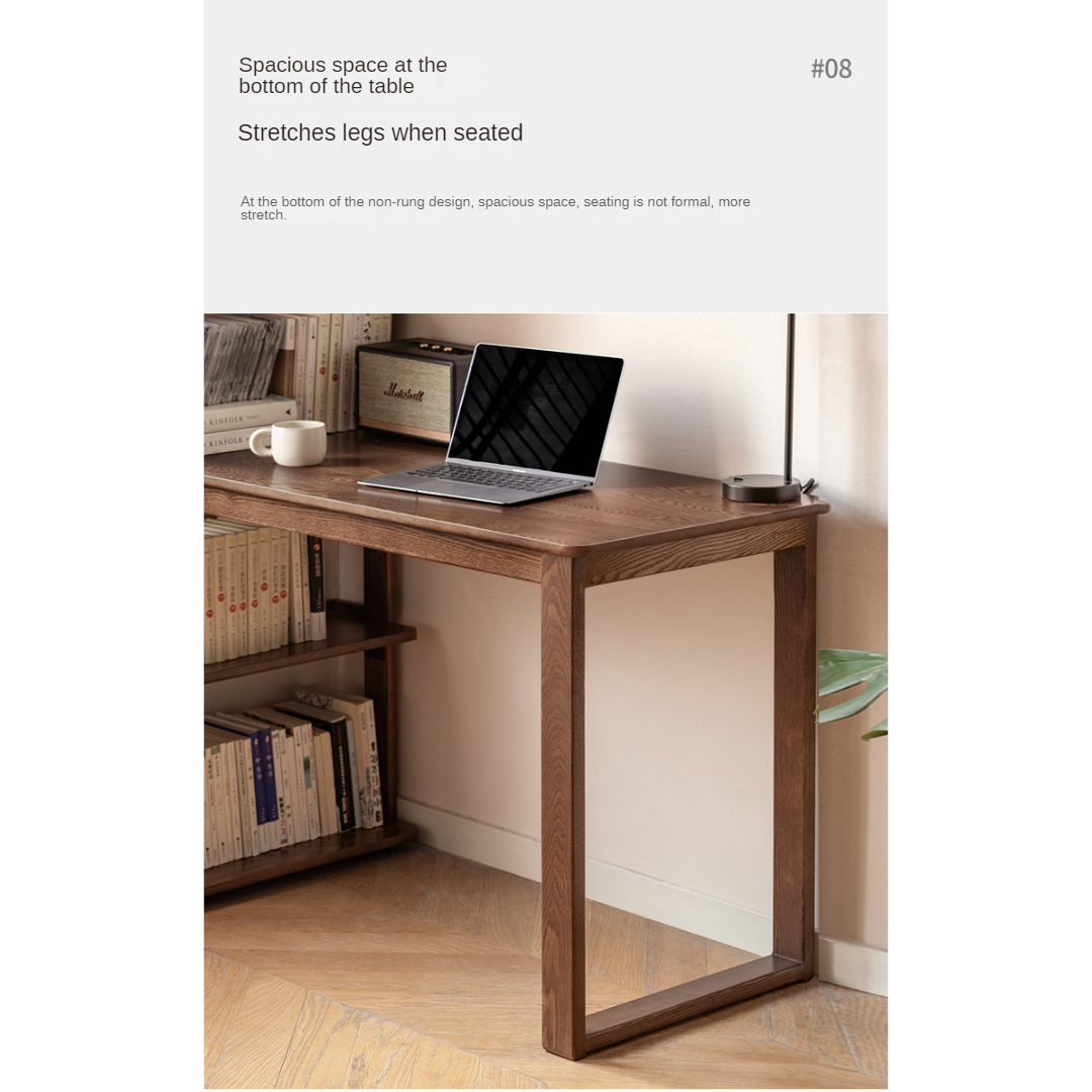 Premium Black Walnut & Ash Solid Wood Bookshelf - Handcrafted Office Desk Organizer for Home & Study Room Decor - Perfect for Books, Plants & Display Items