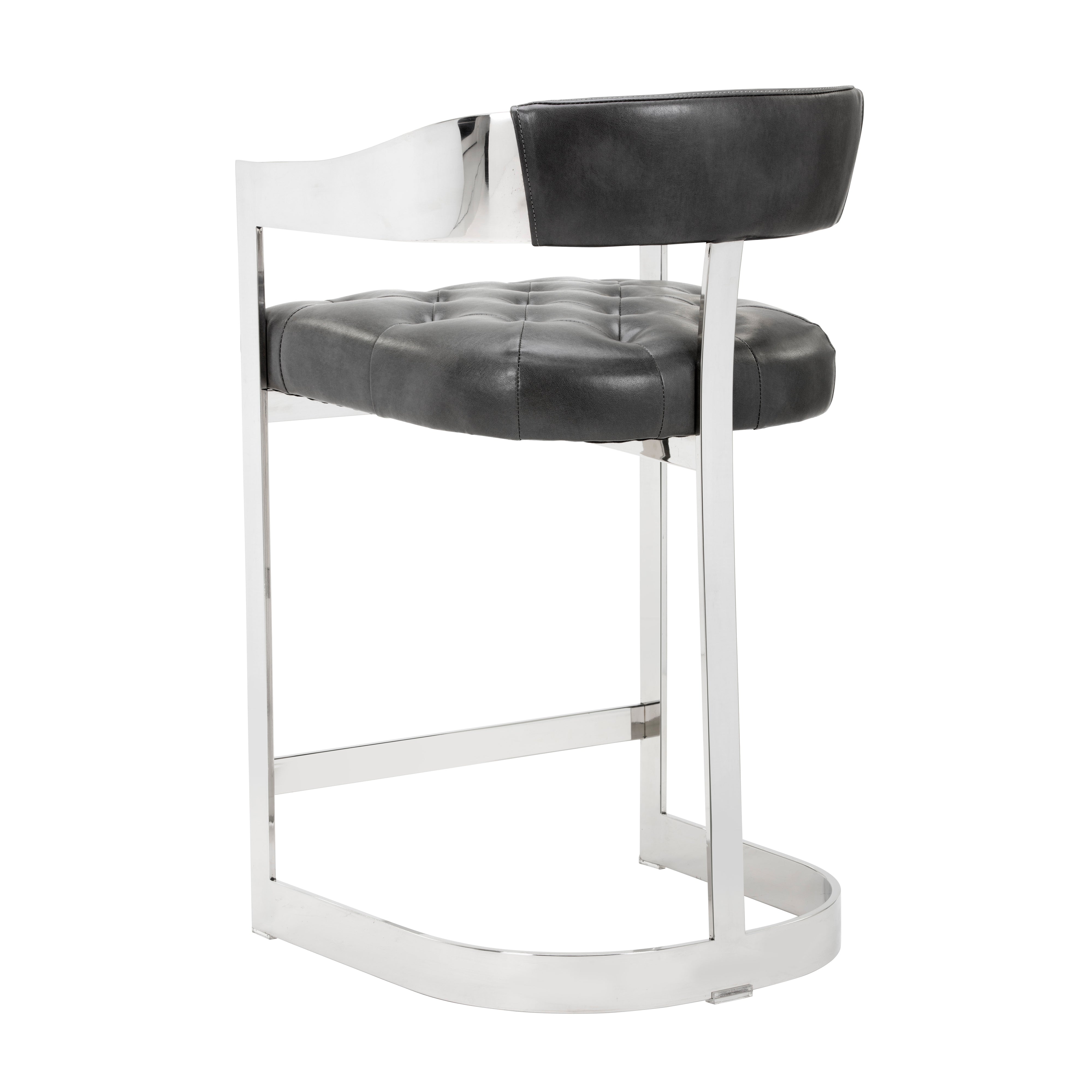Beaumont Counter Stool - Modern Kitchen Bar Stools with Back Support, Adjustable Height for Breakfast Nook, Kitchen Island & Home Bar - Set of 1, 2 or 4 - Comfortable & Stylish Dining Seating