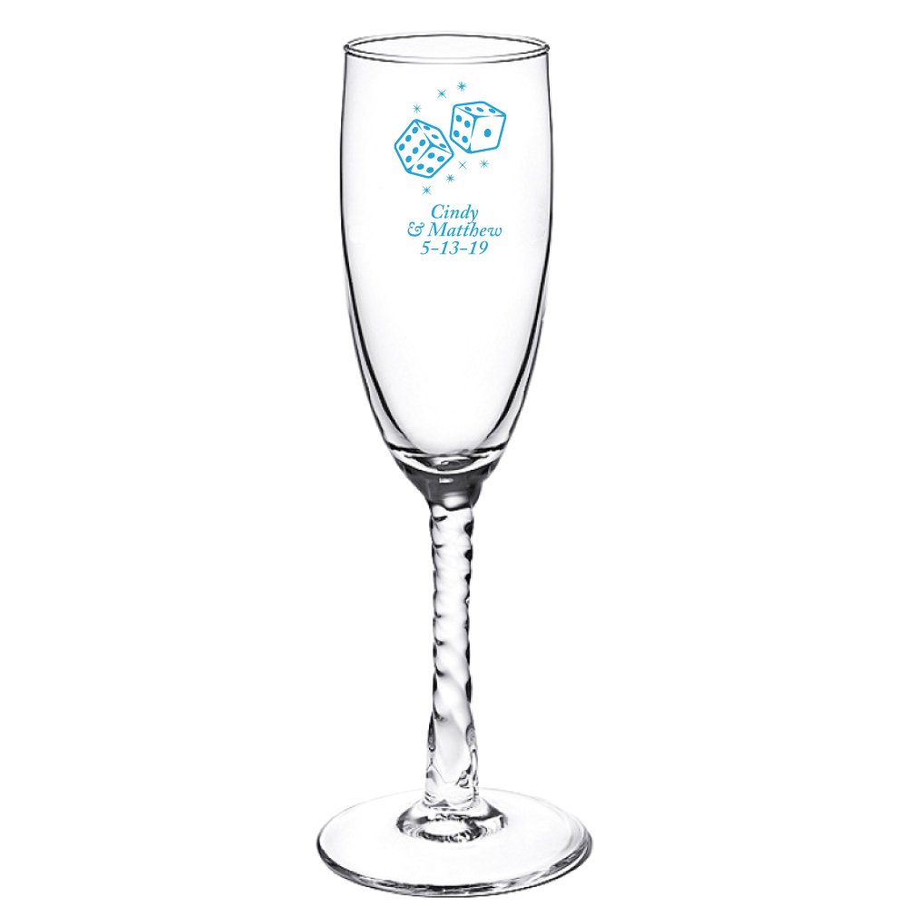 Custom Printed Tall Shot Glasses with Dice Design - 72 Pack Blue - Perfect for Parties, Bars, and Game Nights
