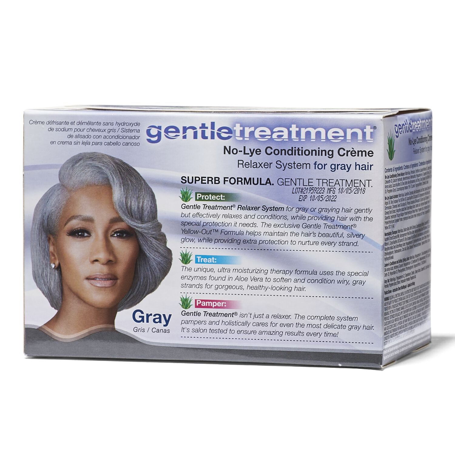 Gentle Treatment No Lye Conditioning Creme for Gray Hair - Yellow Out & Toning Formula | Perfect for Salon & At-Home Gray Hair Care