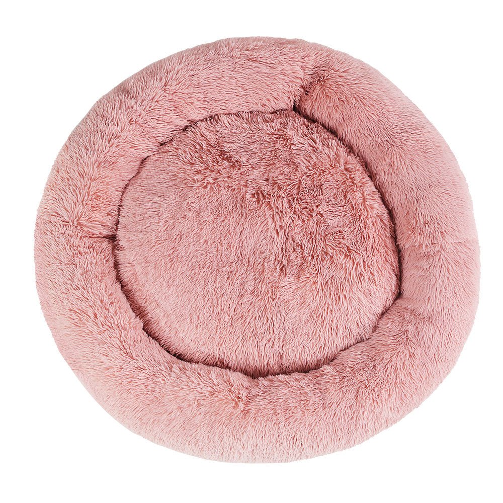 Premium Extra Large Dog Bed for Large Dogs & Cats - 110cm Orthopedic Pet Bed with Soft Plush Fabric (Pink) - Perfect for Living Room, Bedroom & Pet Crate Comfort