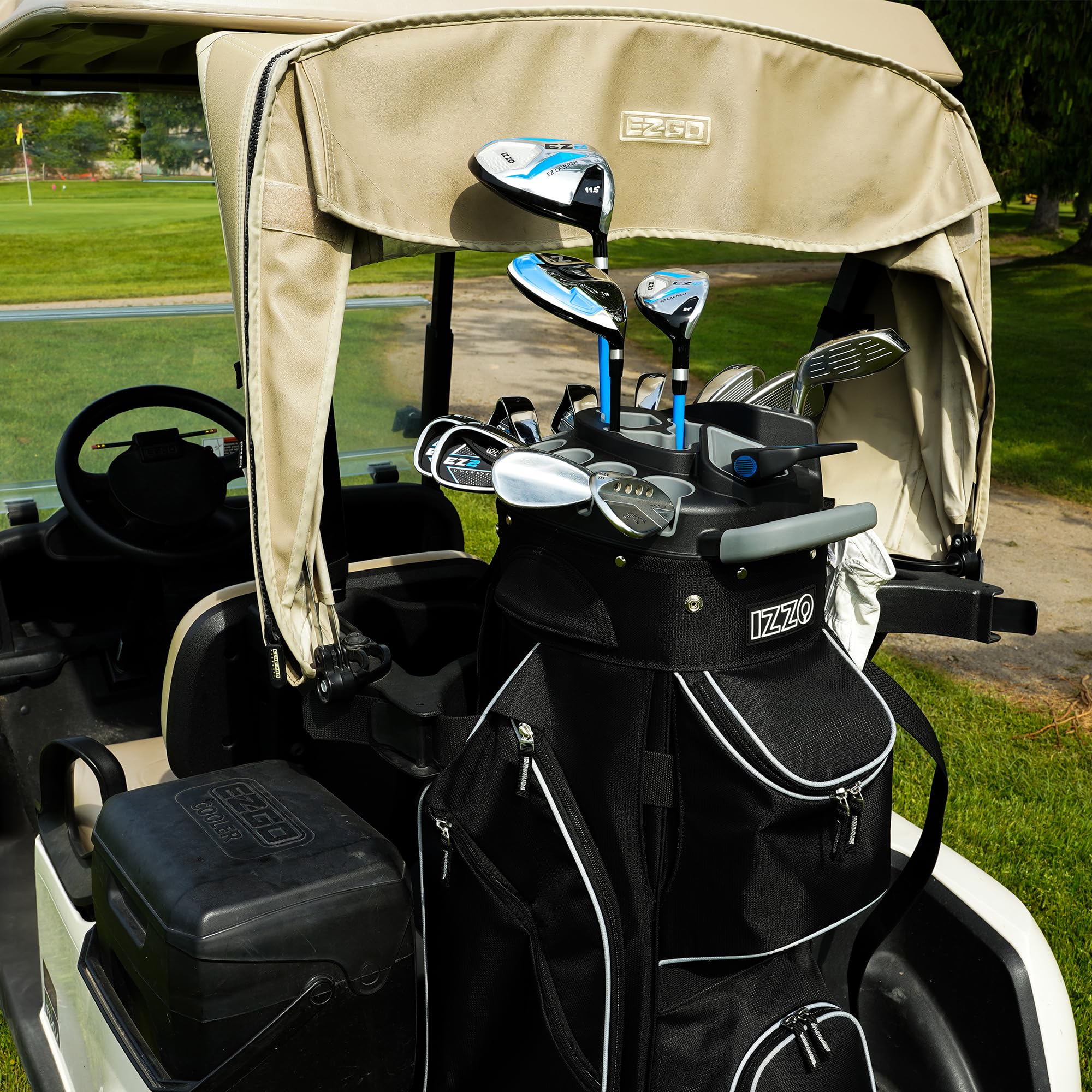 Izzo Vault Golf Bag - Lightweight Stand Bag with 14-Way Divider, Waterproof & Durable for Men & Women | Perfect for Golf Tournaments, Driving Range & Outdoor Sports