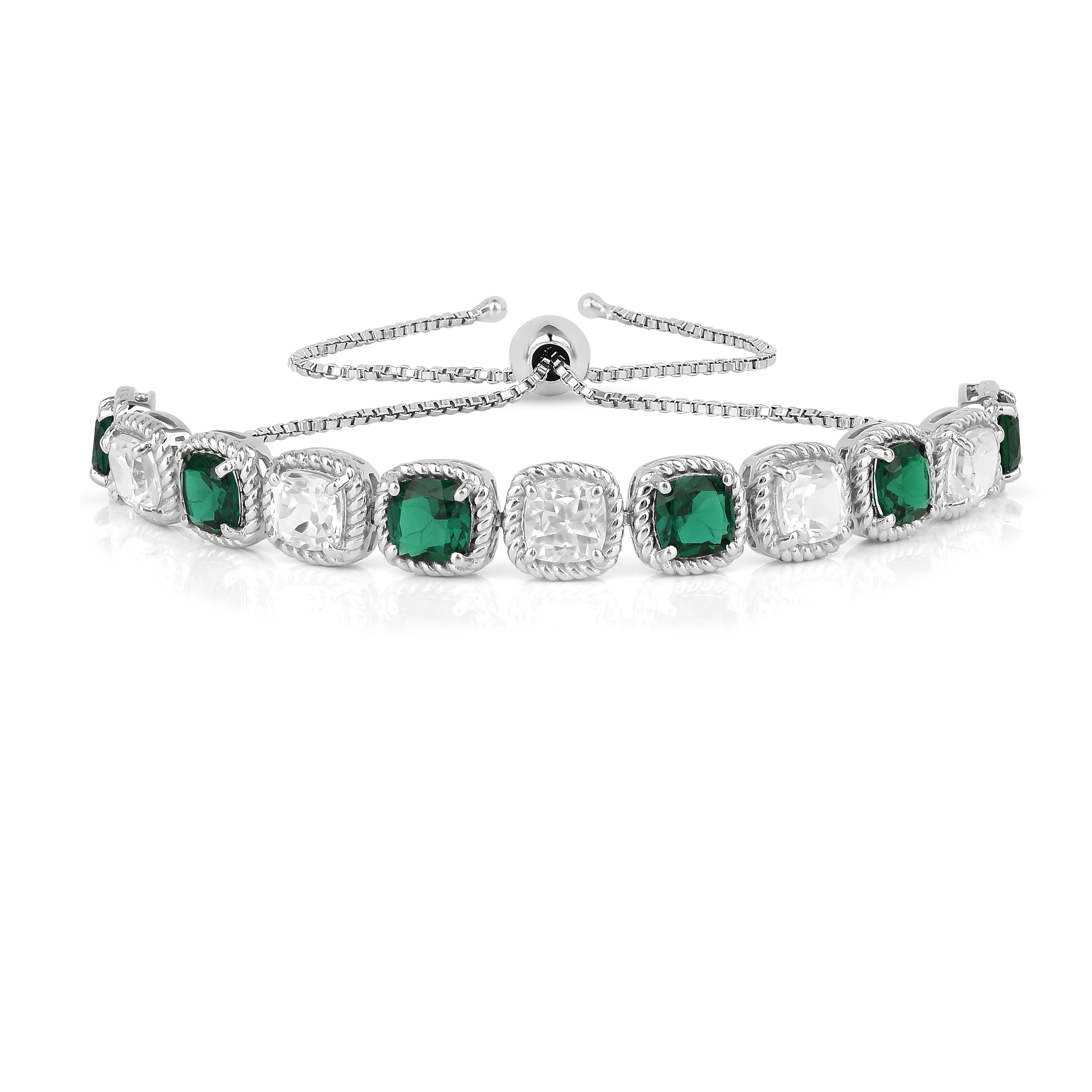 Exquisite Green Emerald Tennis Bracelet for Women - Elegant Jewelry Gift for Weddings, Parties & Special Occasions