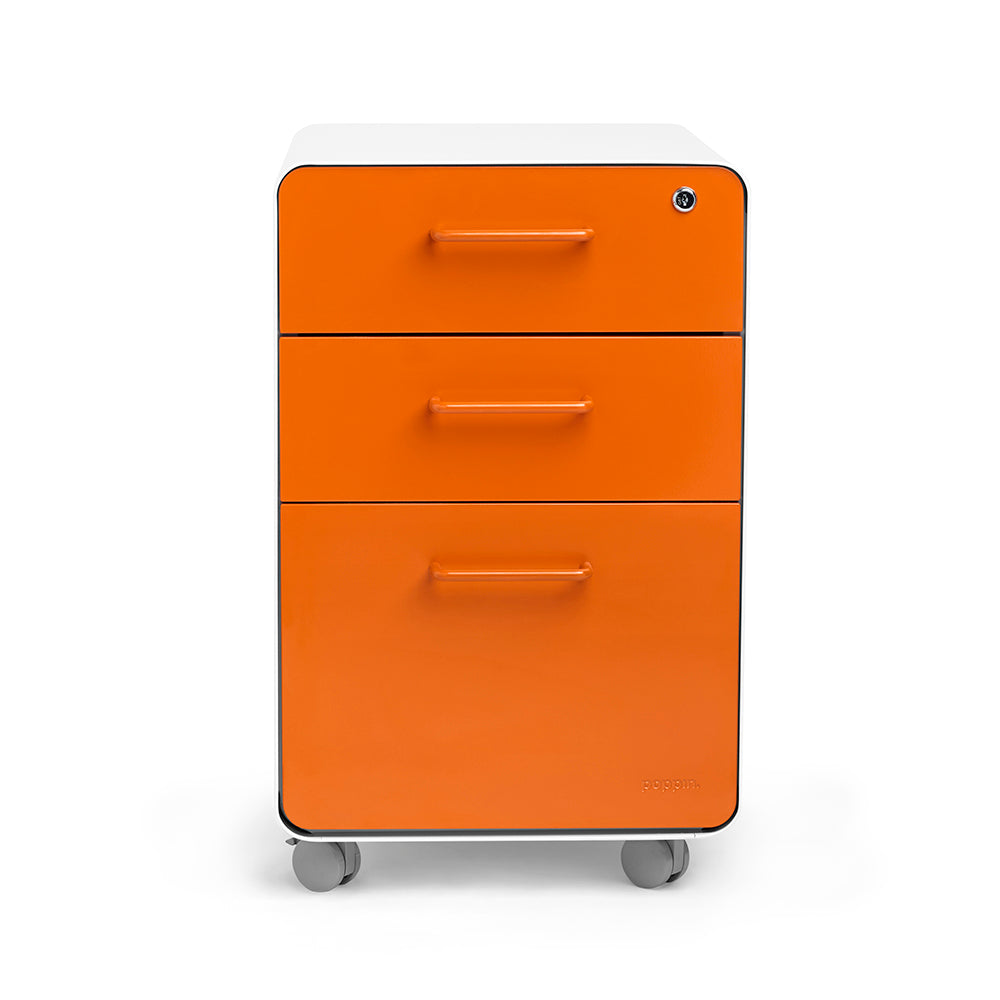 Stow 3-Drawer File Cabinet - Compact Storage Solution for Home Office, Classroom & Small Spaces - Organize Documents, Folders & Office Supplies Efficiently