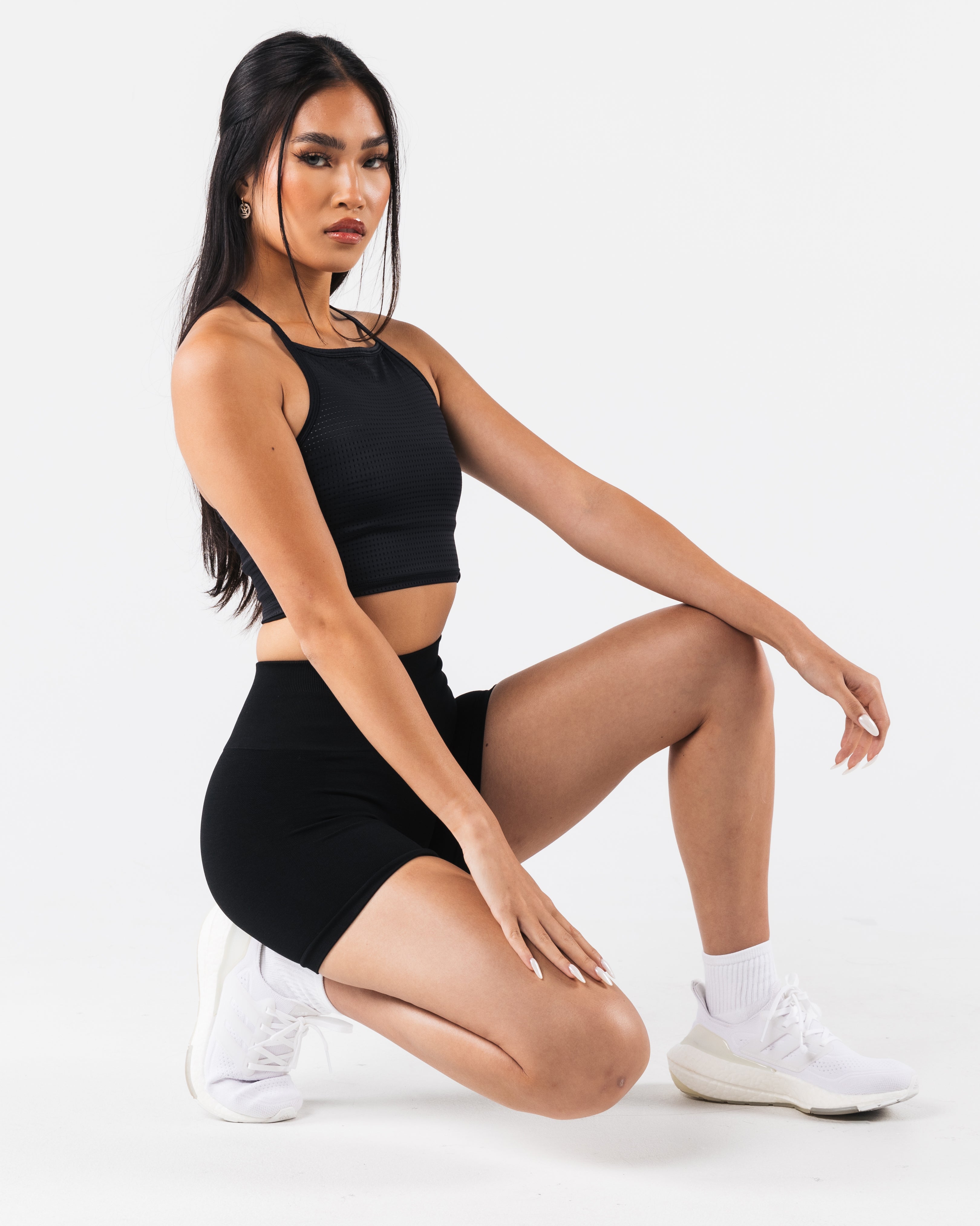 Stylish Margo Mesh Tank Top in Black - Perfect for Casual Wear, Layering & Summer Outfits