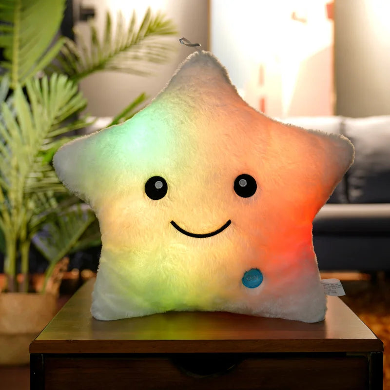 20CM Creative Glowing Star Plush Toy - LED Light Stuffed Animal for Kids, Girls, Gifts | Night Light, Room Decor, Birthday Present