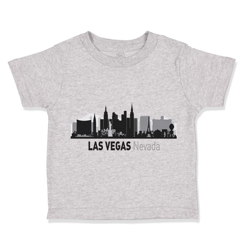 Las Vegas City Pride Toddler T-Shirt - 100% Cotton Comfortable Boys & Girls Casual Tee - Perfect for Holidays, Travel & Family Vacations