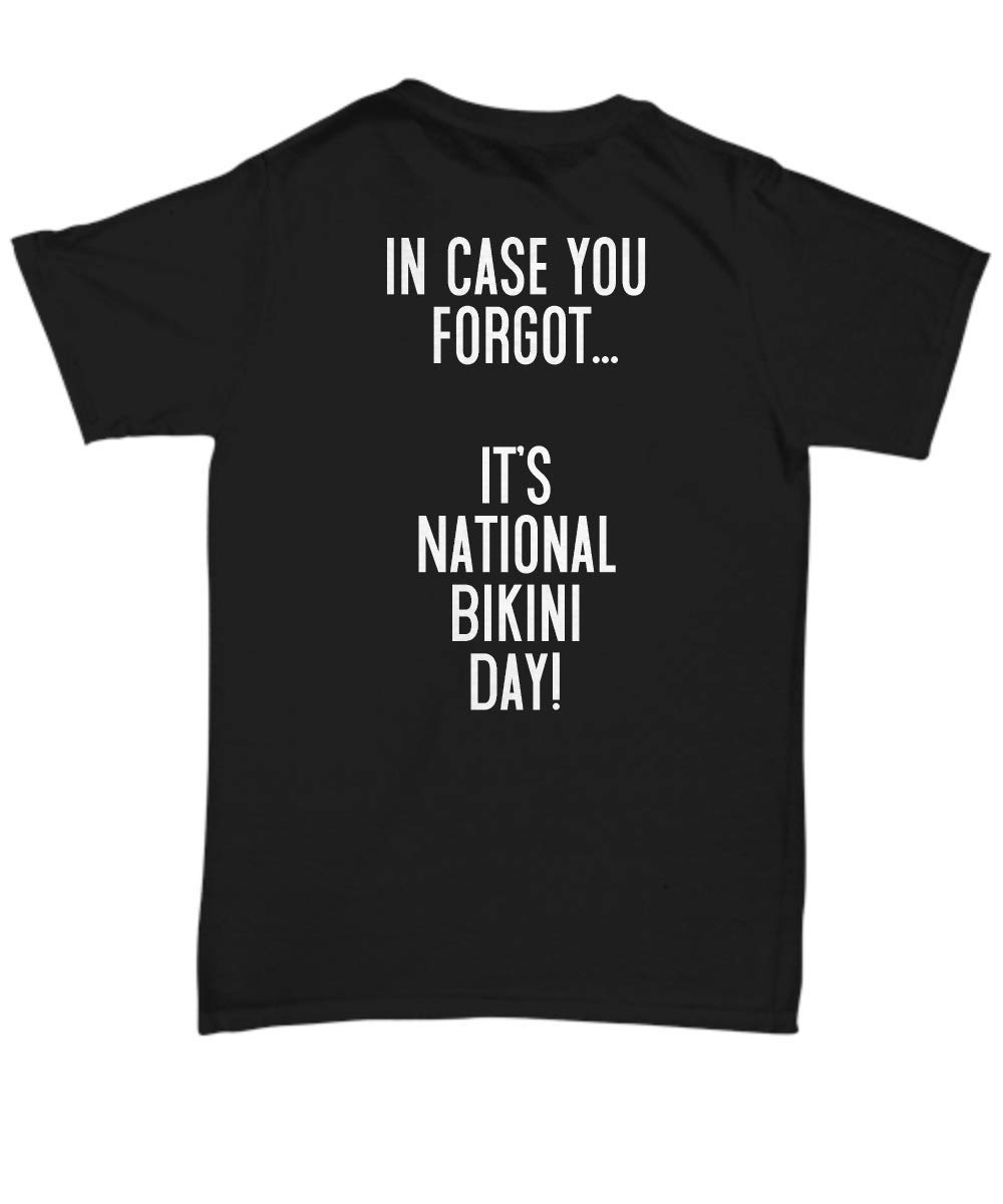 Funny Bikini Day Holiday T-Shirt for Men & Women - Unisex Cotton Tee - Perfect for Beach Parties & Summer Vacations