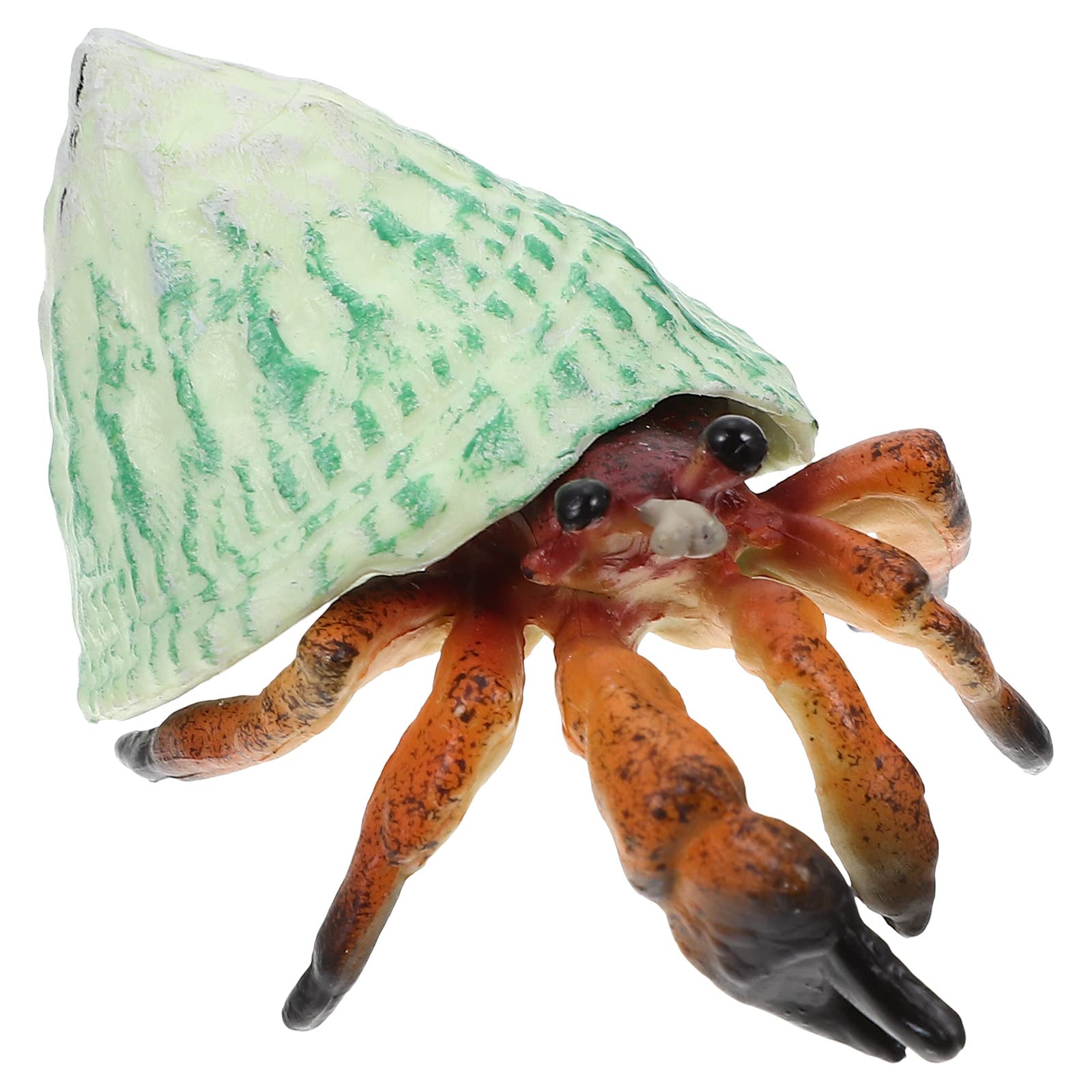 Vivid Hermit Crab Model Toy - Realistic Aquarium & Beach Decor for Kids, Children's Developmental Play, Hermit Crab Photo Prop, Fun Beach & Ocean Themed Toys for Boys & Girls | Perfect for Aquarium Landscaping, Beach Parties & Educational Play