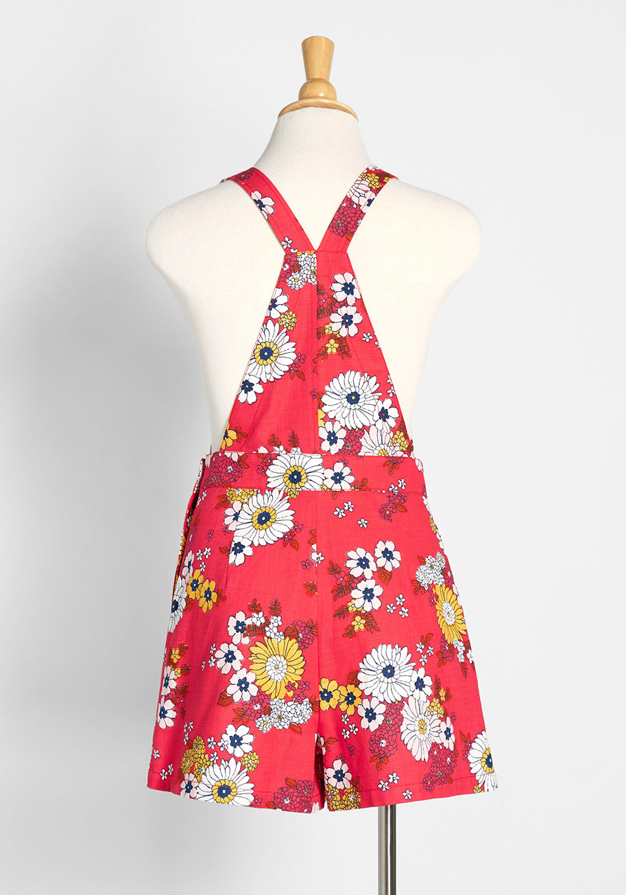 Stylish Cotton Shortalls for Women - Comfortable Summer Jumpsuit with Adjustable Straps | Perfect for Casual Outings, Beach Trips, and Outdoor Adventures