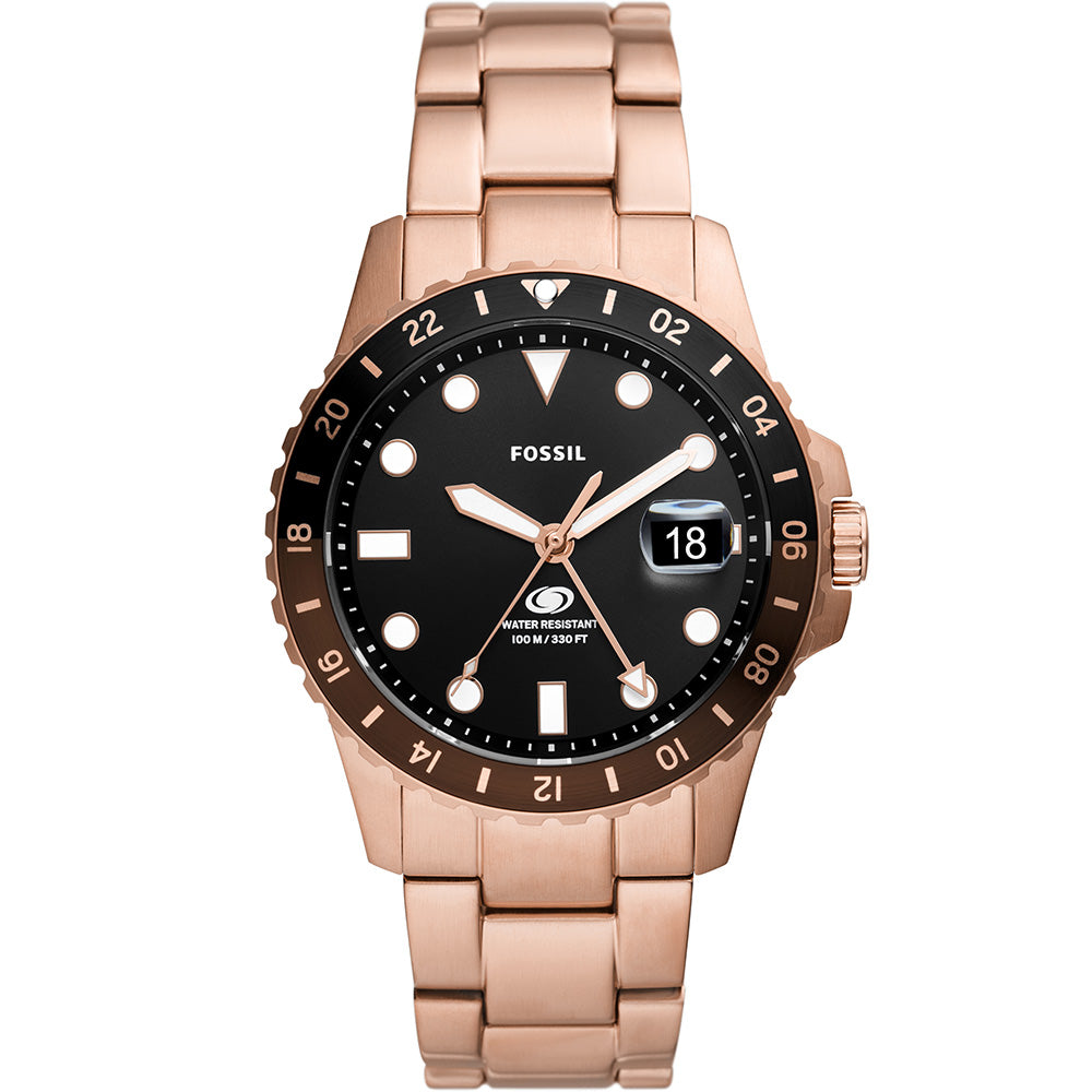 Fossil Blue FS6027 Men's Stainless Steel Chronograph Watch - Waterproof, Durable for Casual, Business & Outdoor Activities