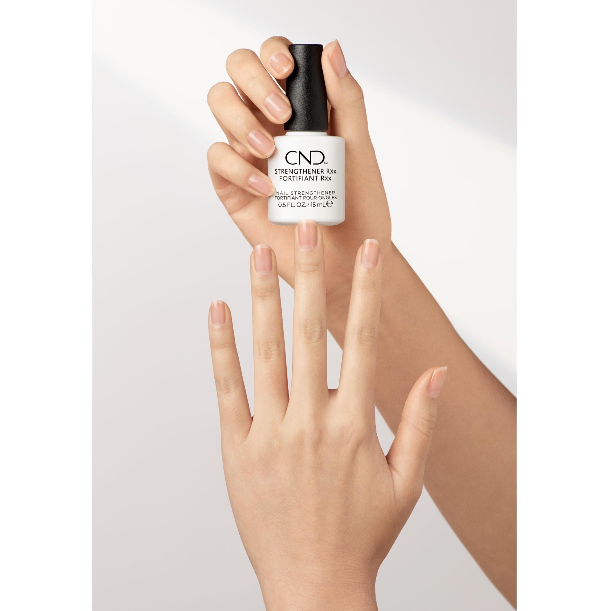CND Strengthener RXx Nail Treatment - 0.5 fl oz | Professional Nail Hardener & Strengthener for Weak, Brittle Nails | At-Home Salon Quality Care for Stronger, Healthier Nails