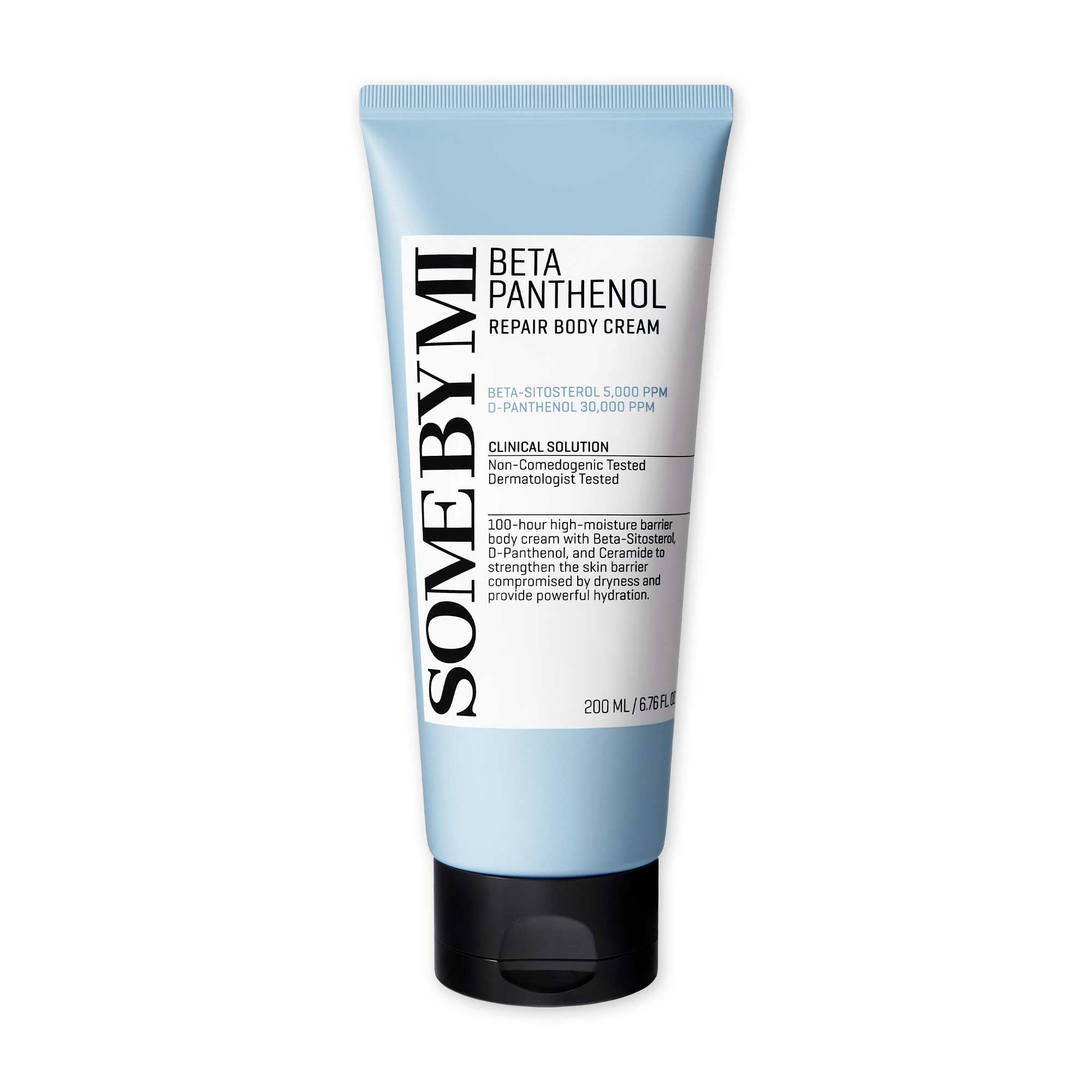 SOME BY MI Beta-Panthenol Repair Body Cream 6.76Oz (200ml) - Hydrating & Soothing Korean Panthenol Lotion for Sensitive Skin - Rebuilds Skin Barrier - Daily Moisturizer for Dry, Irritated Skin - Perfect for Post-Shaving & Sun Exposure Recovery
