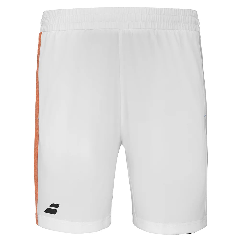 Boys' Tennis Shorts - White & Orange Athletic Shorts for Kids | Comfortable & Breathable for Sports & Outdoor Play
