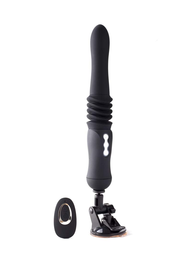 Powerful USB Rechargeable Thrusting Vibrator with Remote Control - Portable Adult Toy for Couples - Black | Perfect for Long Distance Relationships & Spicing Up Your Intimate Moments