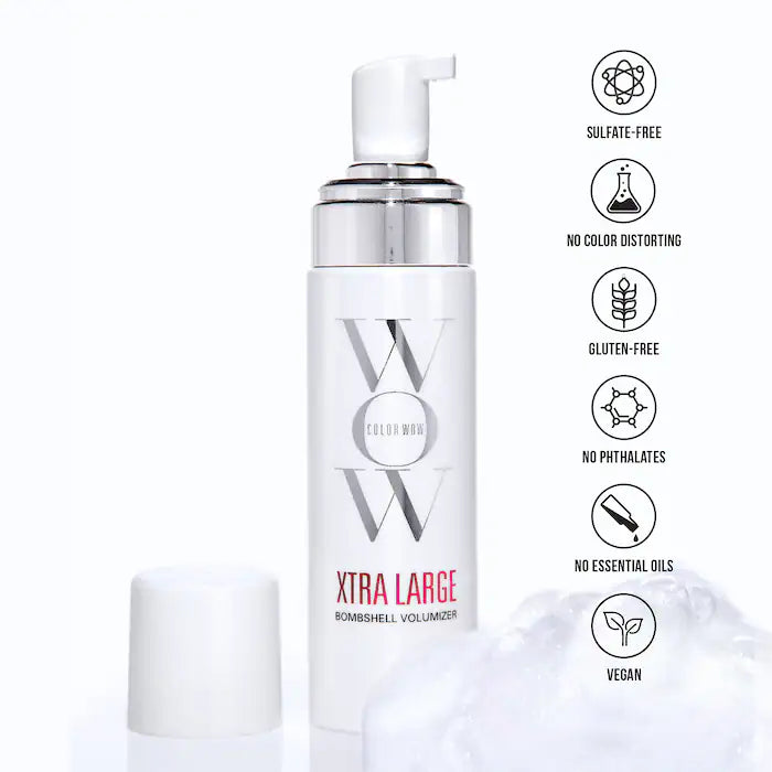 Xtra Large Bombshell™ Volumizing Hair Mousse by COLOR WOW - Lightweight Styling Foam for Big, Bouncy Hair - Perfect for Parties, Weddings & Everyday Volume