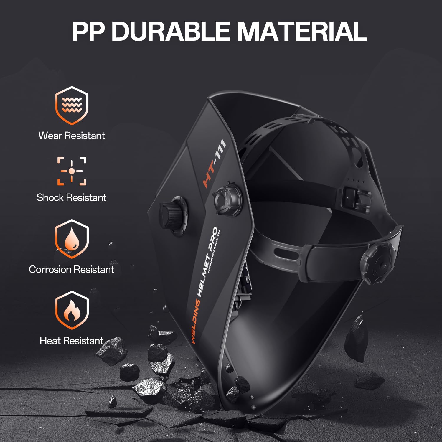 Auto Darkening Welding Helmet with 3.66