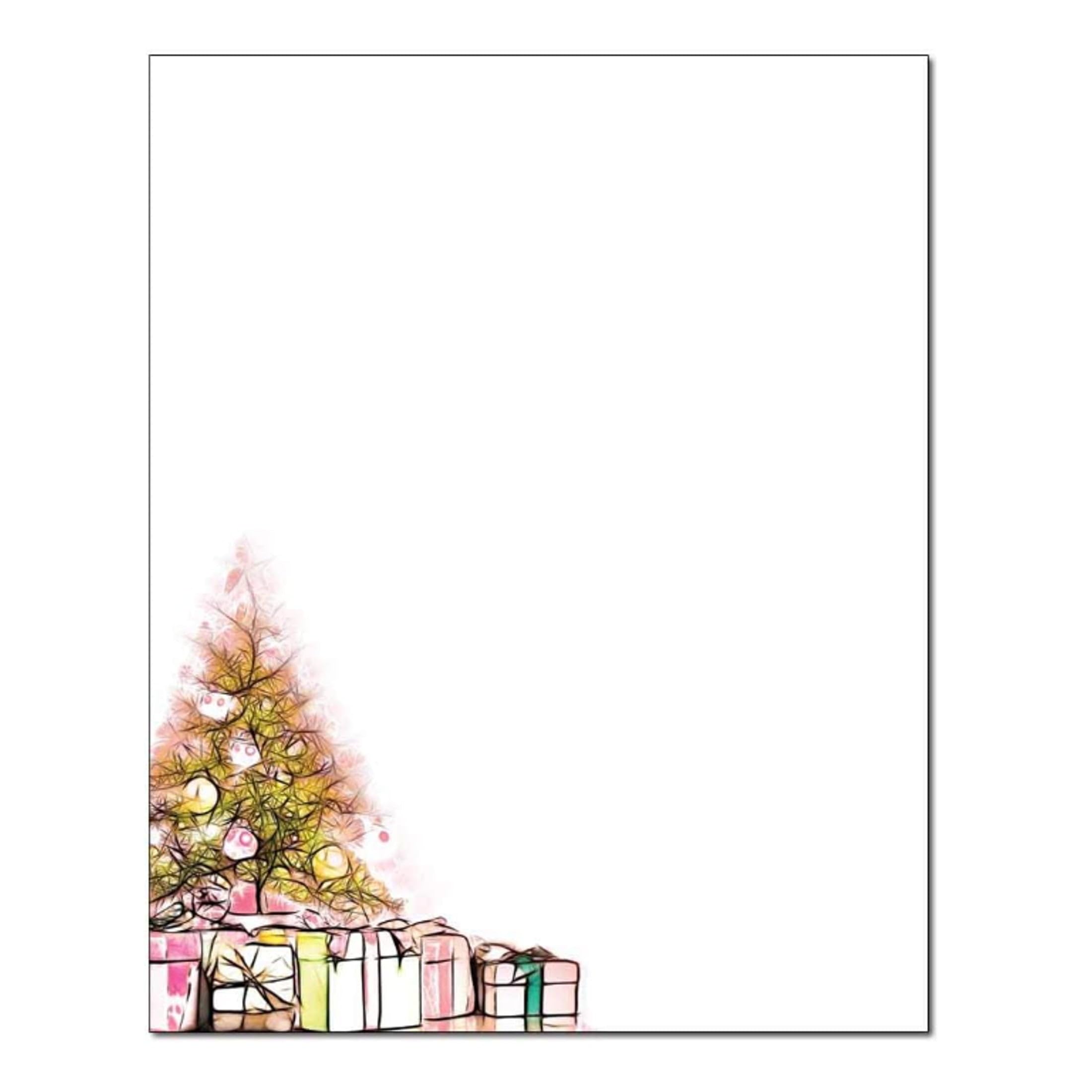 Premium Chic Tree Letterhead Paper - 100 Sheets for Laser & Inkjet Printers | Elegant Stationery for Business Correspondence, Wedding Invitations & Office Documents
