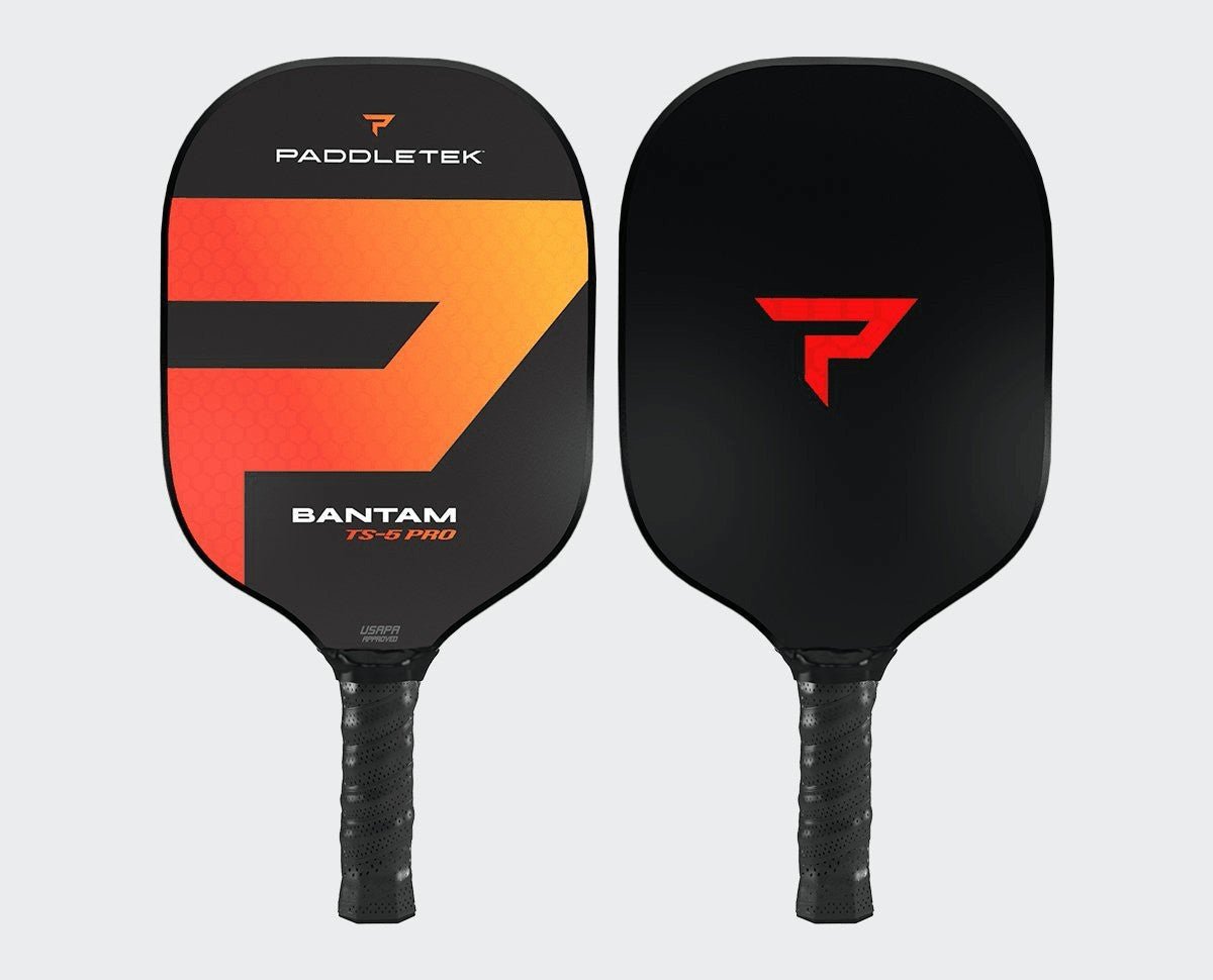Paddletek Bantam TS 5 Pro Pickleball Paddle - Premium Carbon Fiber Paddle for Competitive Play | Perfect for Tournaments & Recreational Games