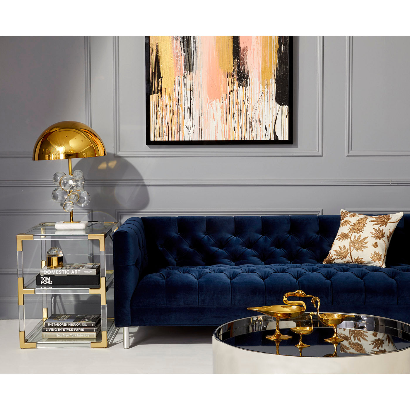 Jacques Two Tier Side Table - Modern End Table with Storage Shelf for Living Room, Bedroom & Office - Stylish & Functional Small Table for Home Decor
